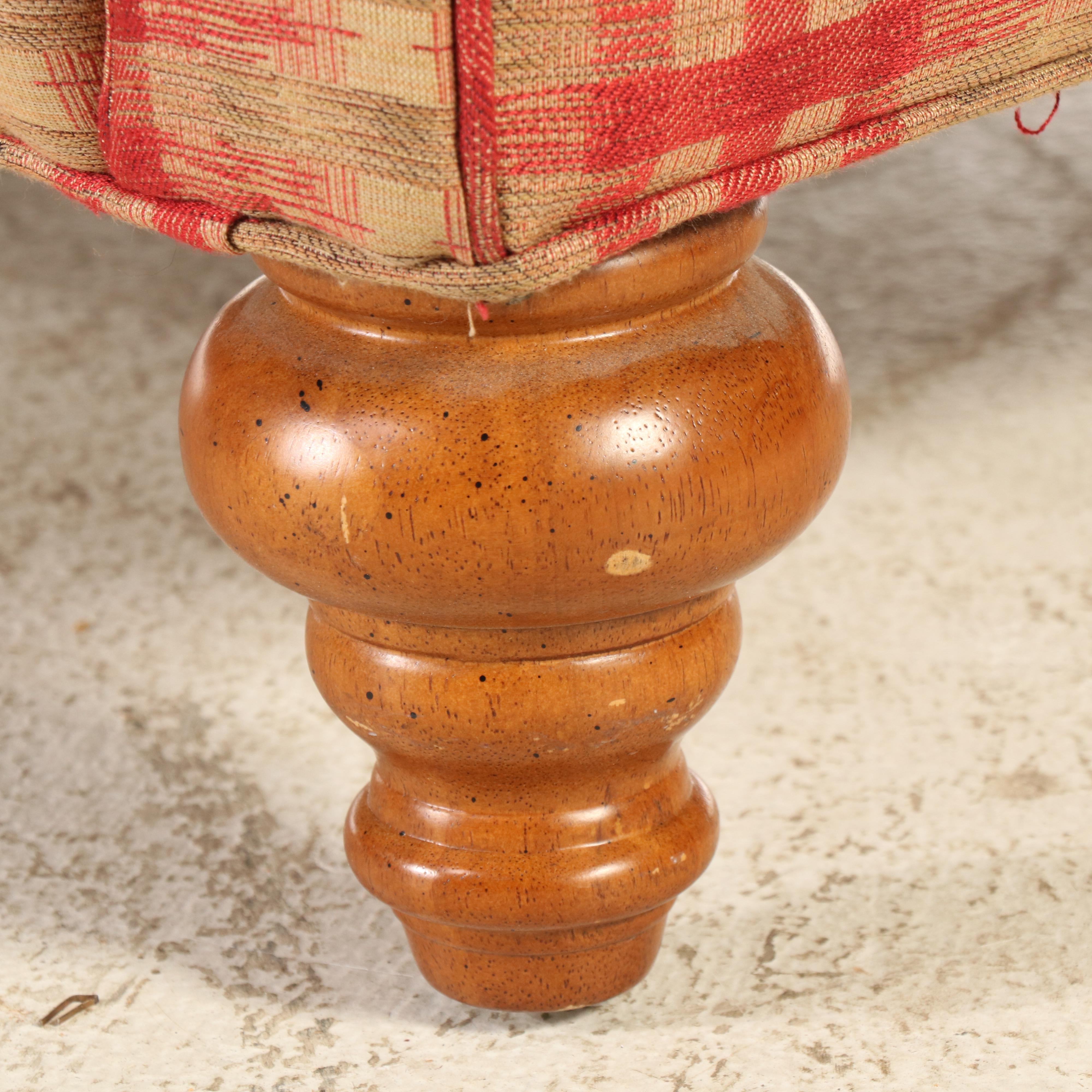 Pair of Flexsteel Plaid Upholstered Loveseats