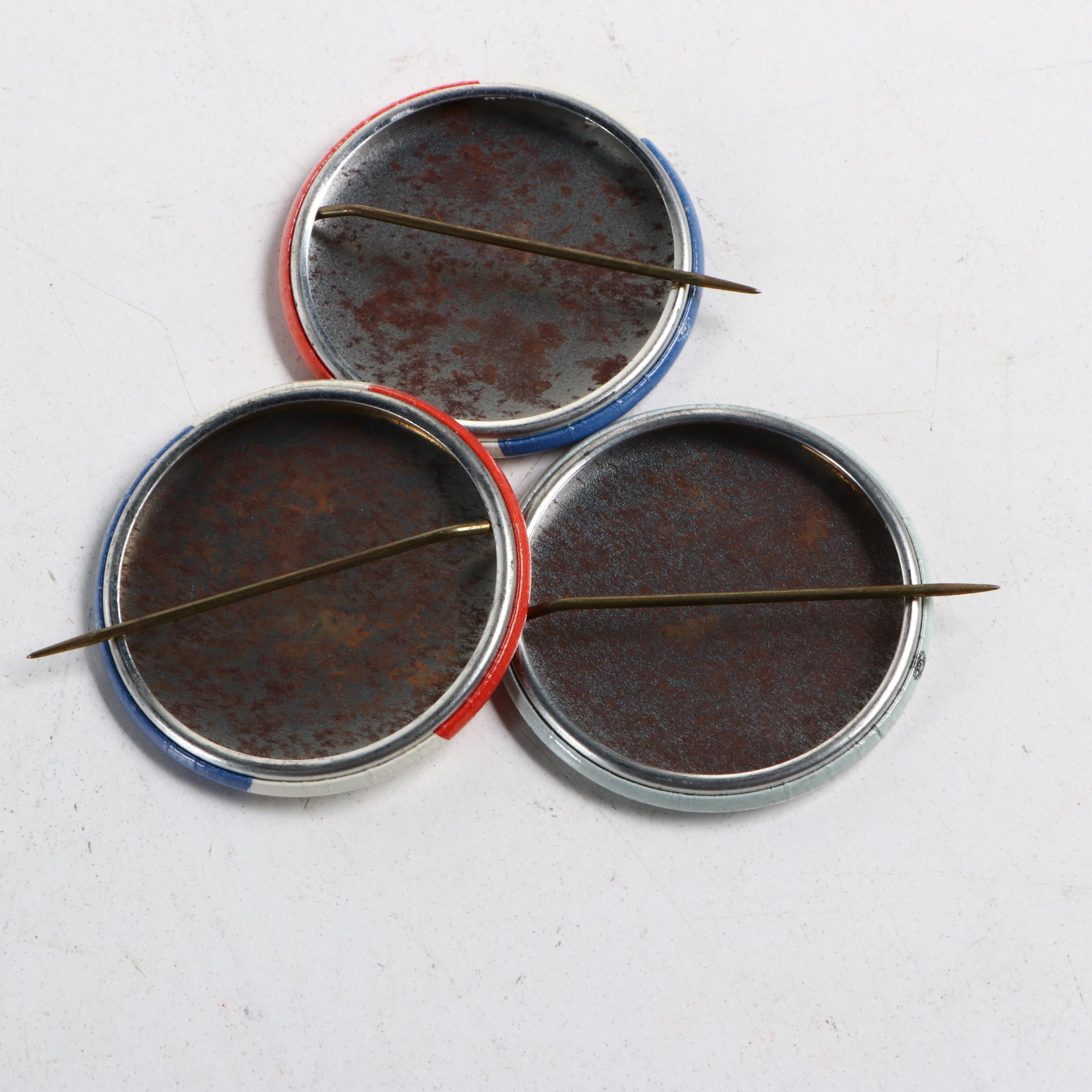 George Walla and Curtis Le May Political Campaign Pinbacks, 1968-1972