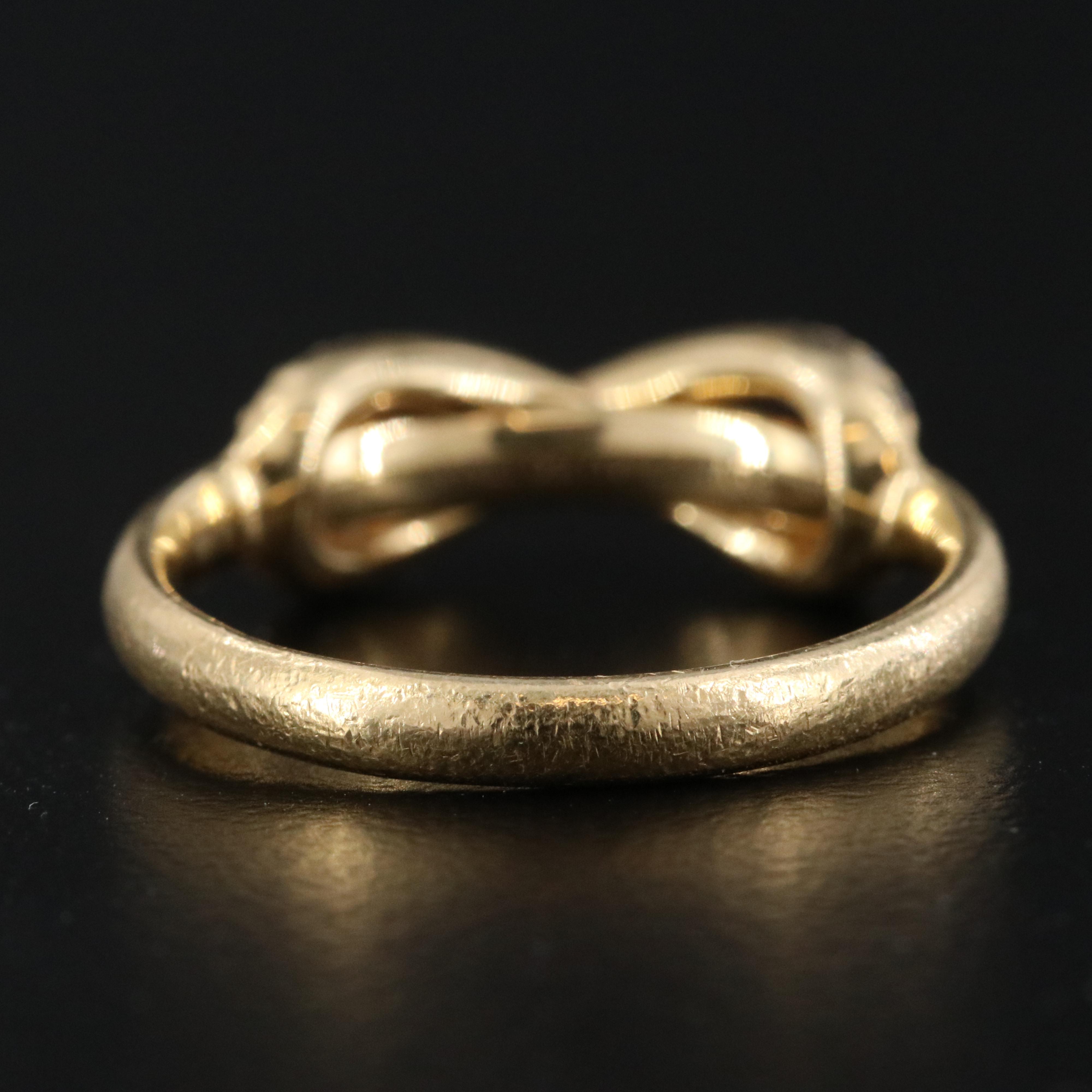 Tiffany & Co. 18K 0.18 CTW Diamond Accented Infinity Ring