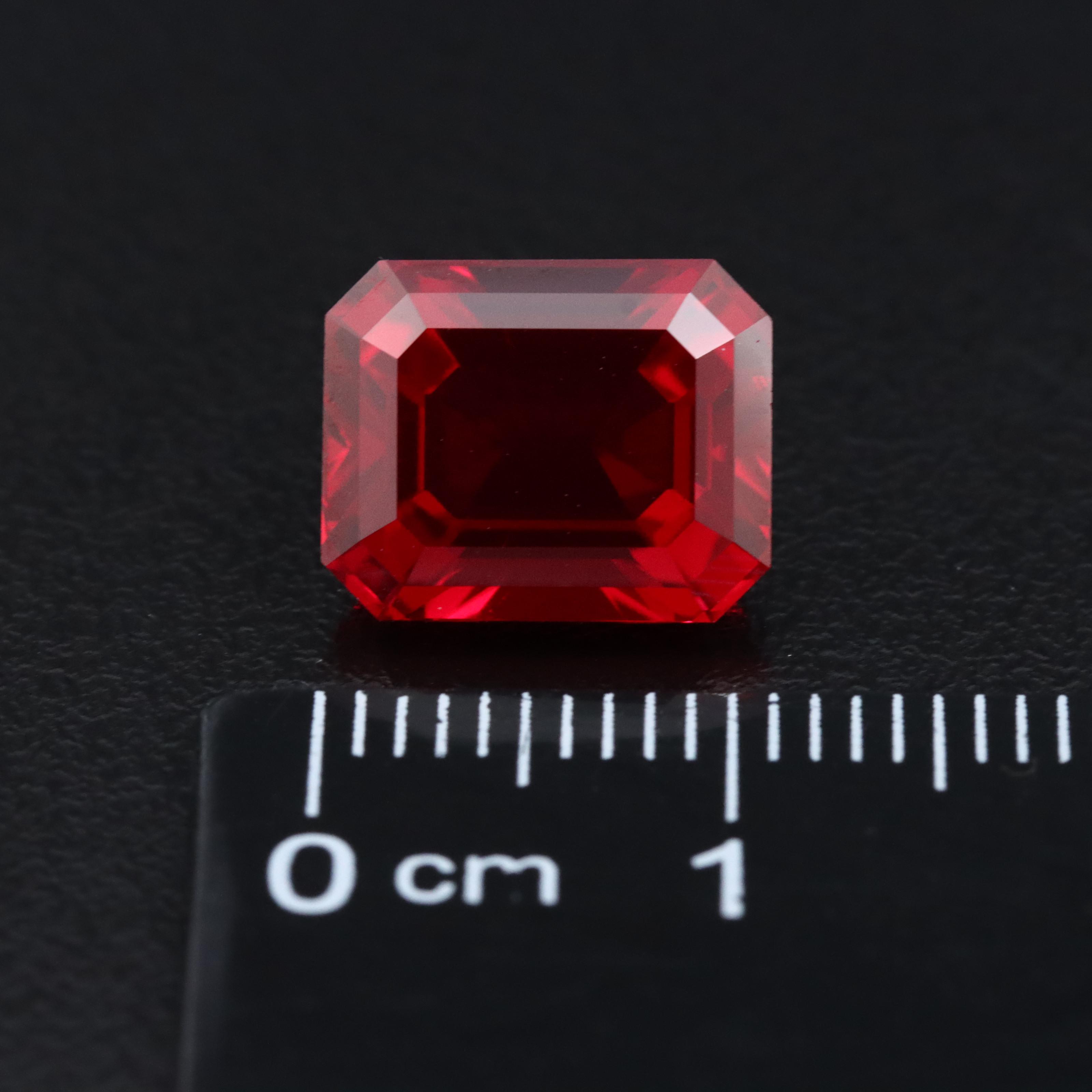 Loose 6.98 CT Lab Grown Ruby