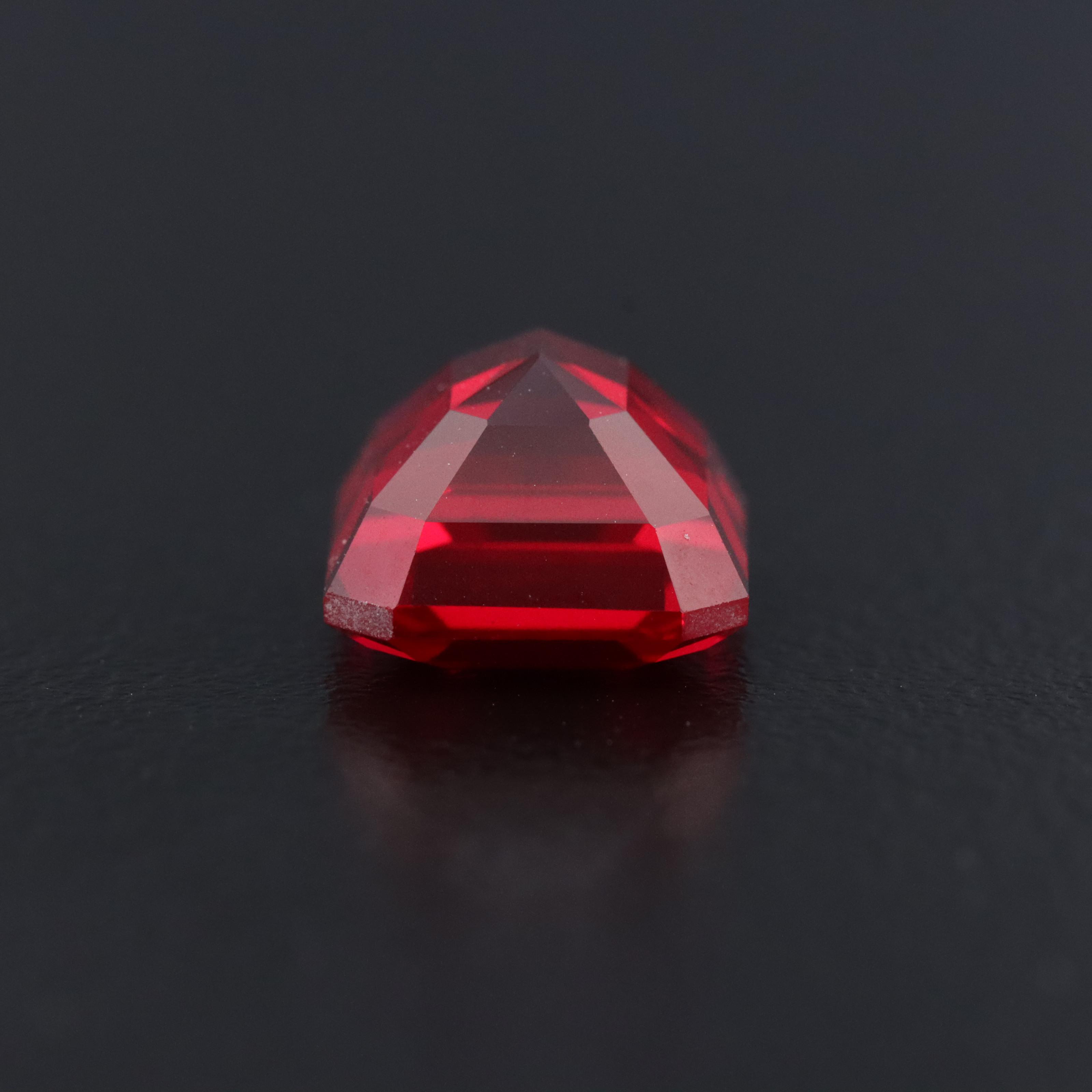 Loose 6.98 CT Lab Grown Ruby