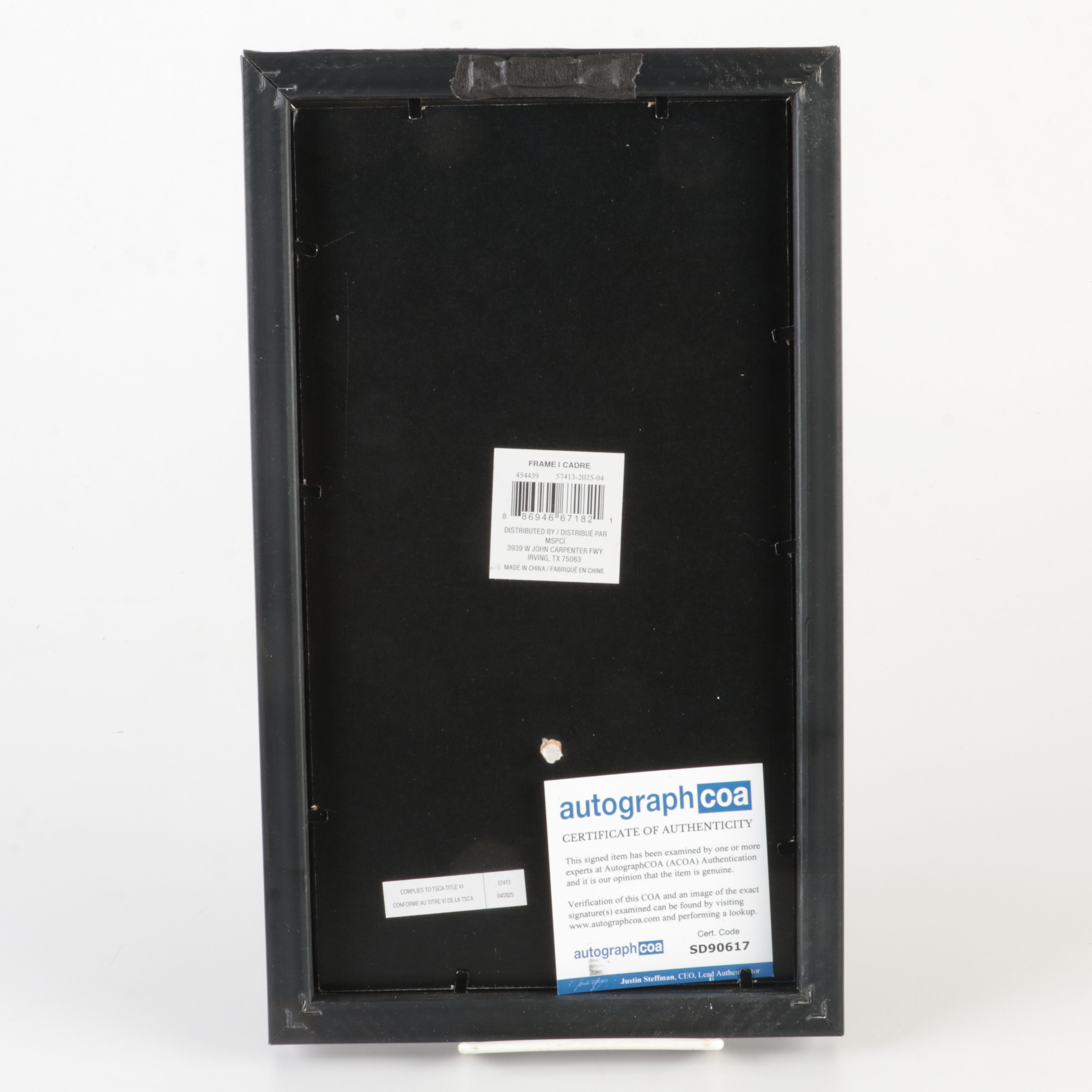 Taylor Swift Signed "The Tortured Poets Department" CD Card in Frame