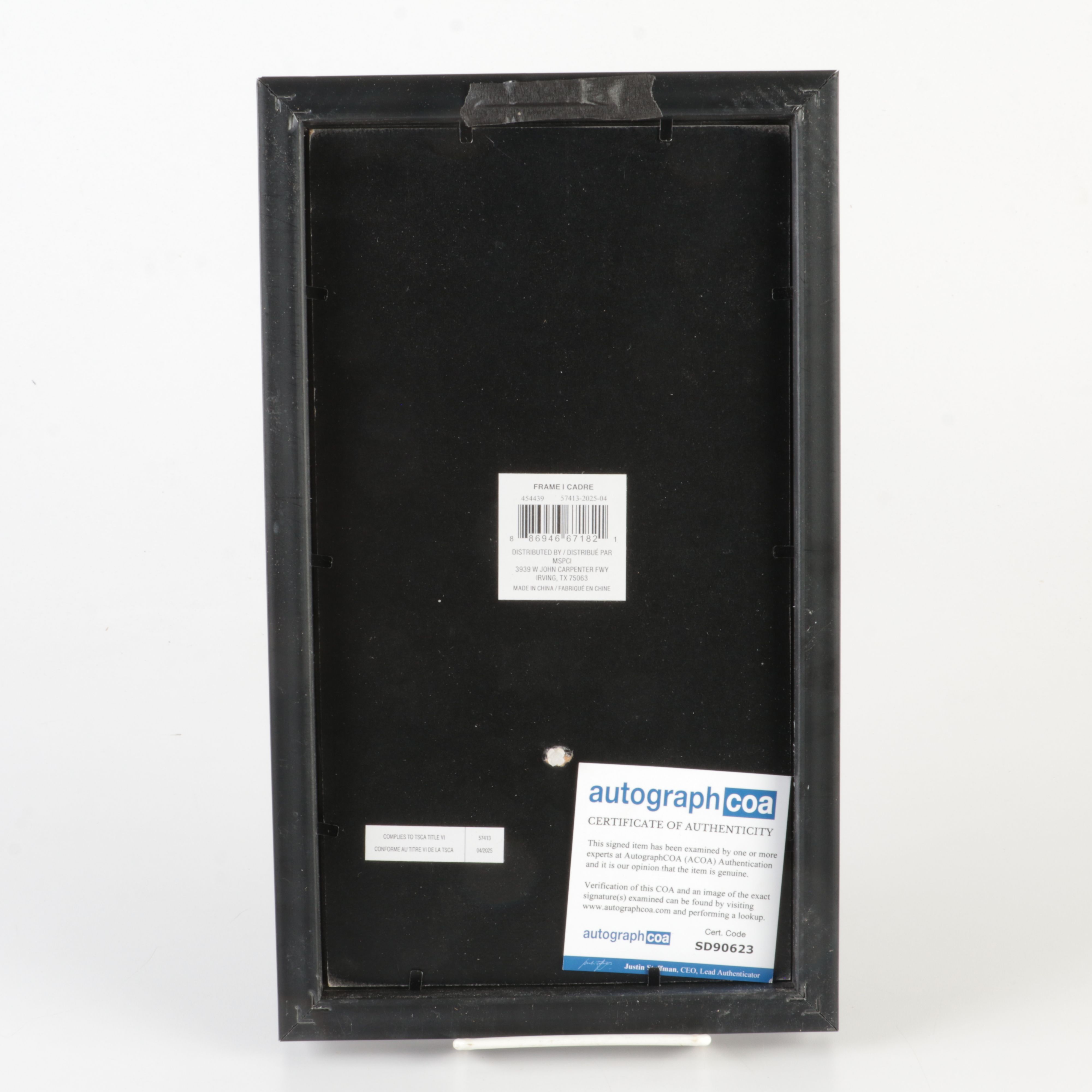 Taylor Swift Signed "The Tortured Poets Department" CD Card in Frame