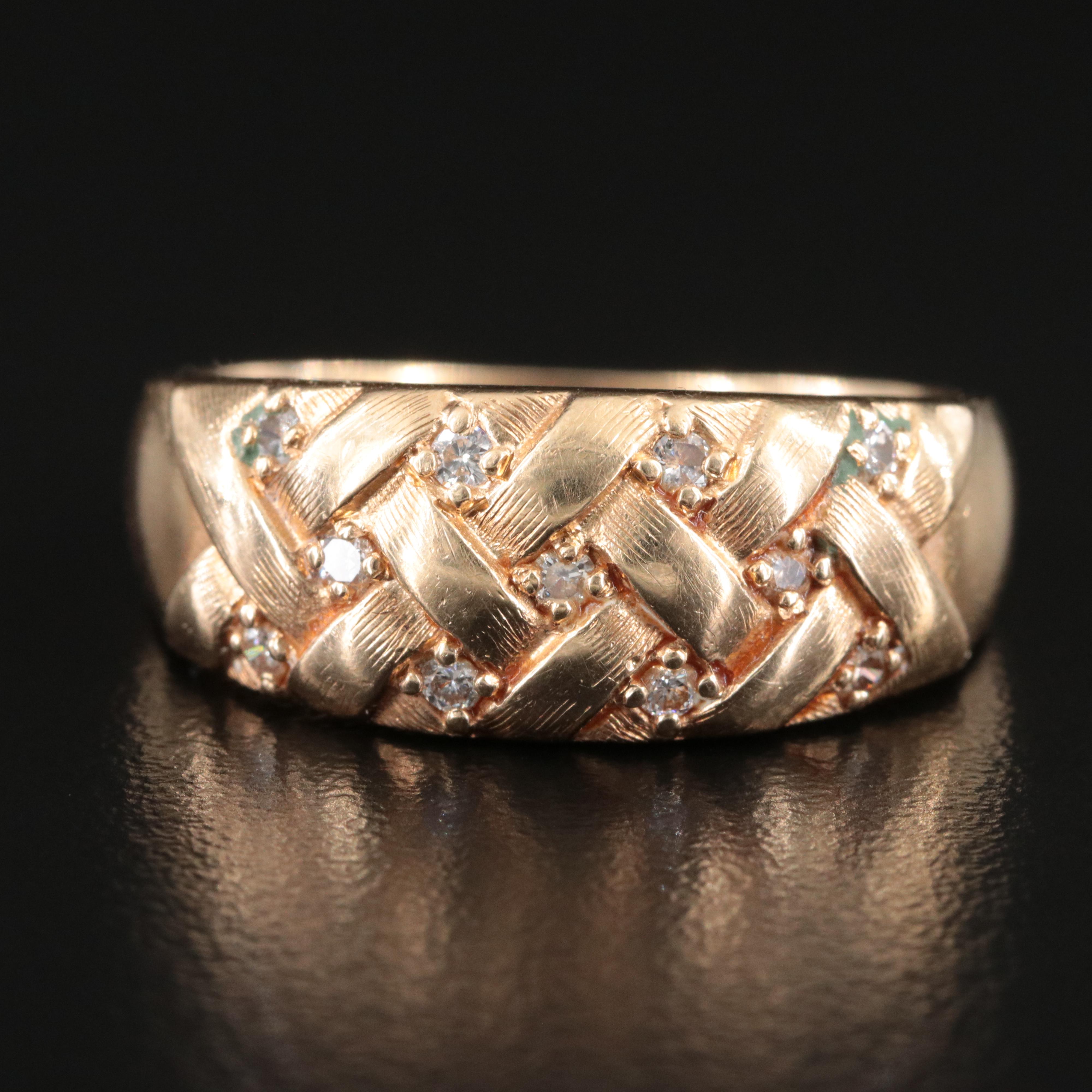 14K 0.21 CTW Diamond Ring