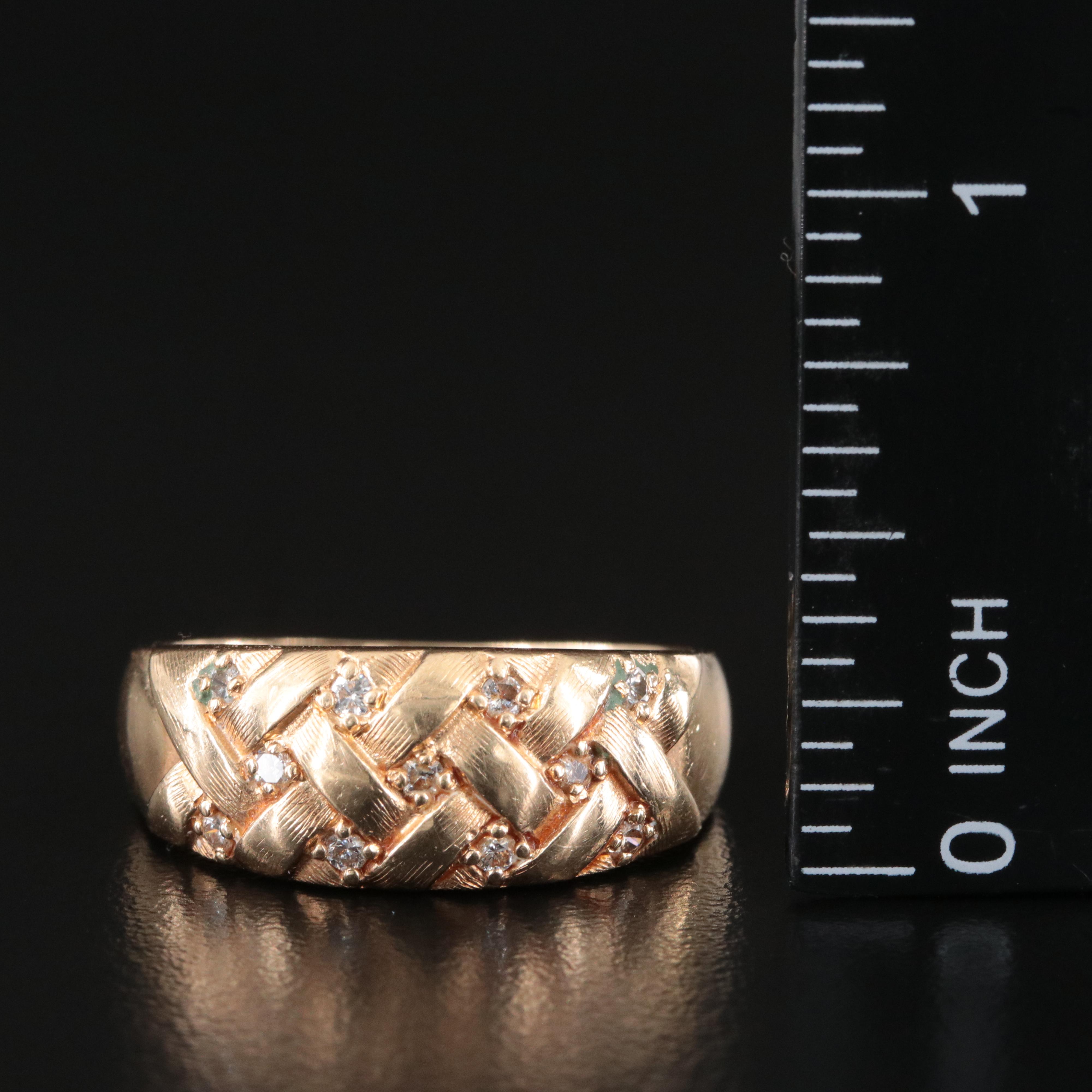 14K 0.21 CTW Diamond Ring