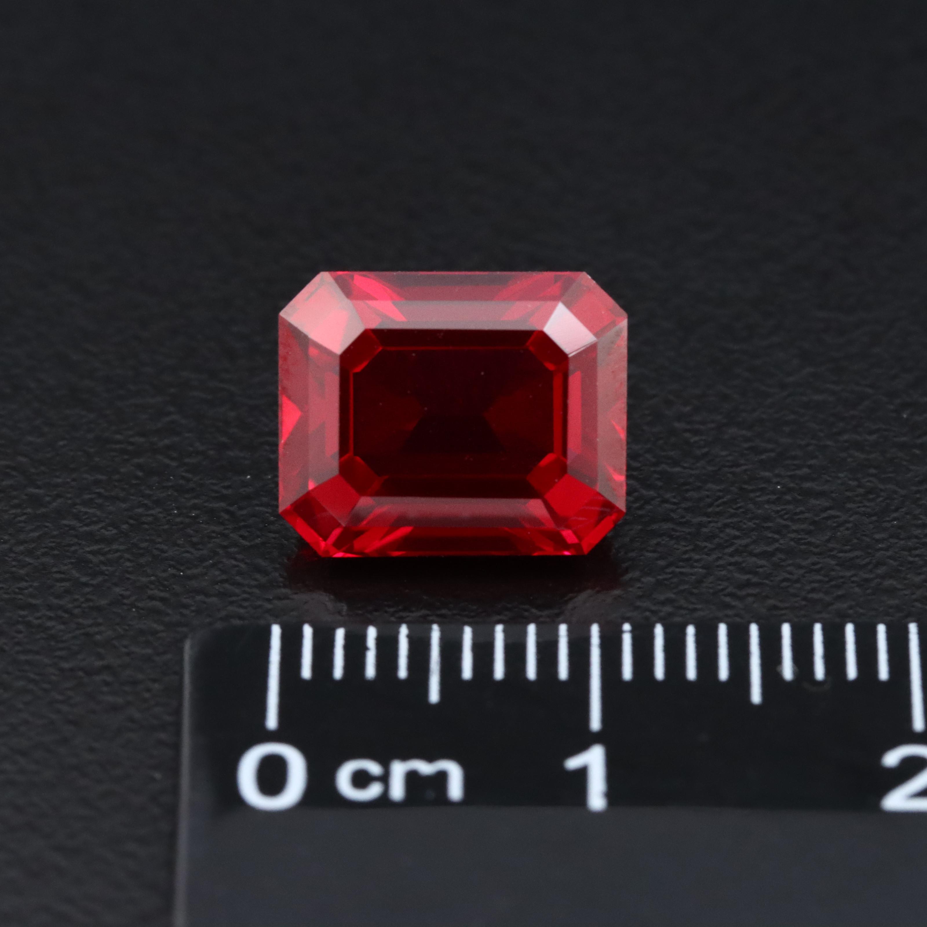 Loose 6.72 CT Lab Grown Ruby