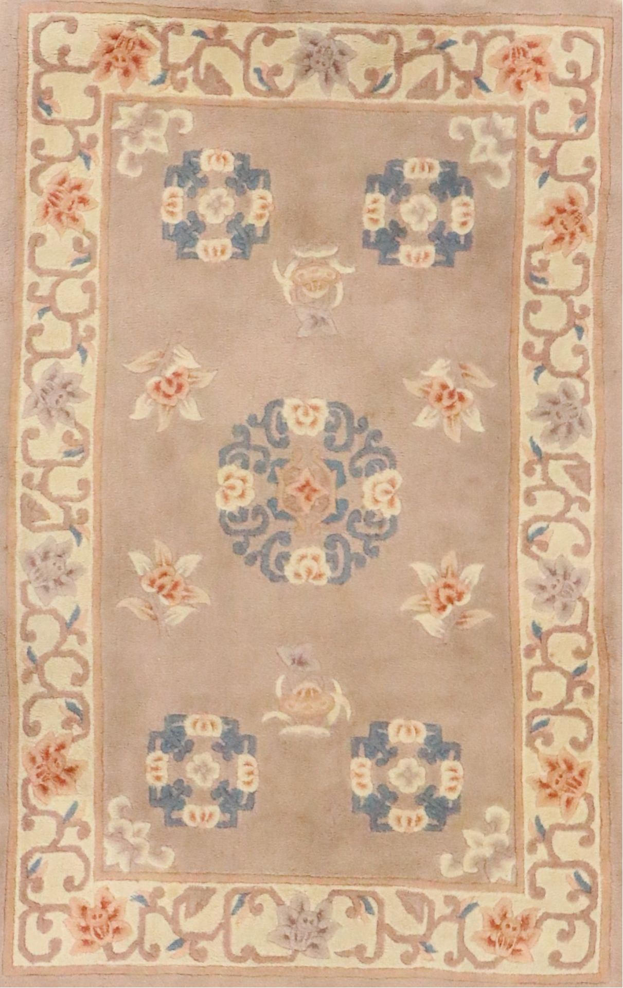 3'6 x 6'4 Hand-Knotted Chinese Peking Area Rug