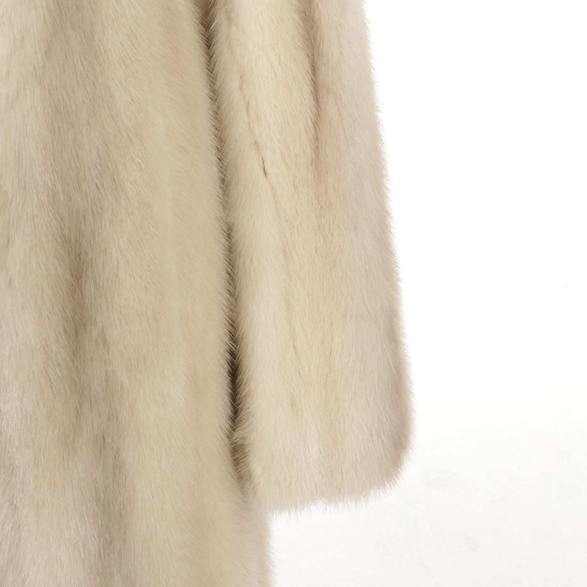 Tourmaline Mink Fur Belted Coat by Leakas Furs