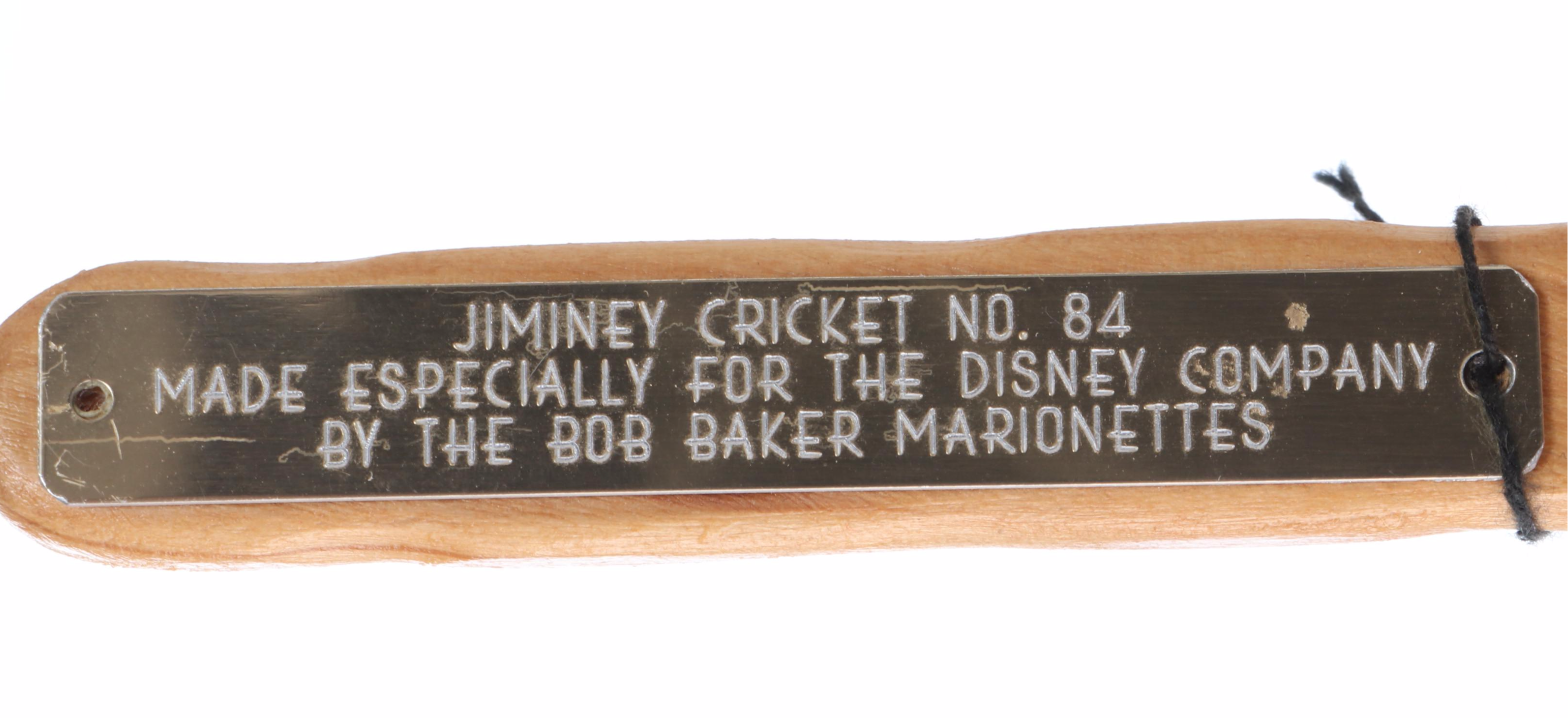 Disney Wooden Pinocchio and Jiminy Cricket Marionettes