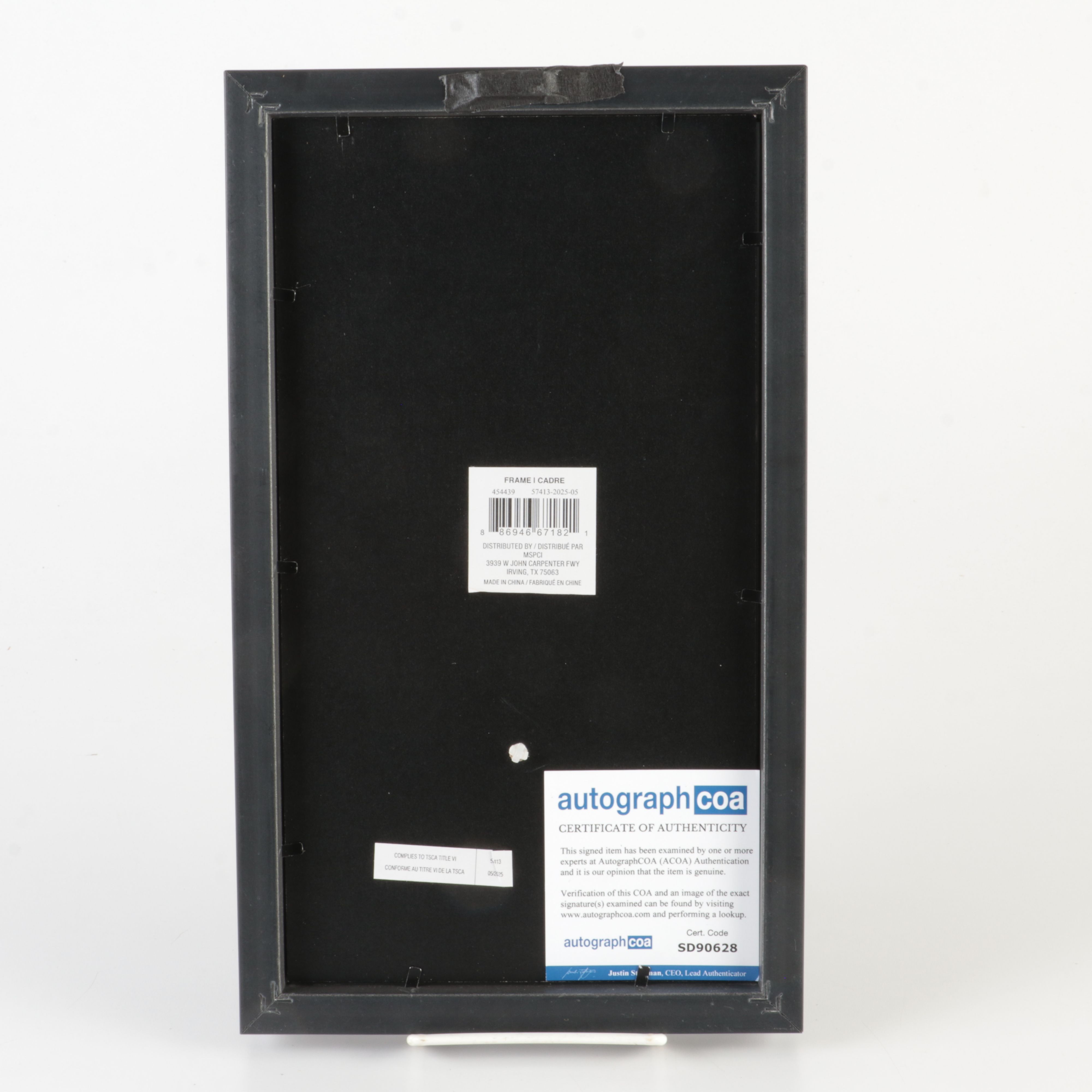 Taylor Swift Signed "The Tortured Poets Department" CD Card in Frame