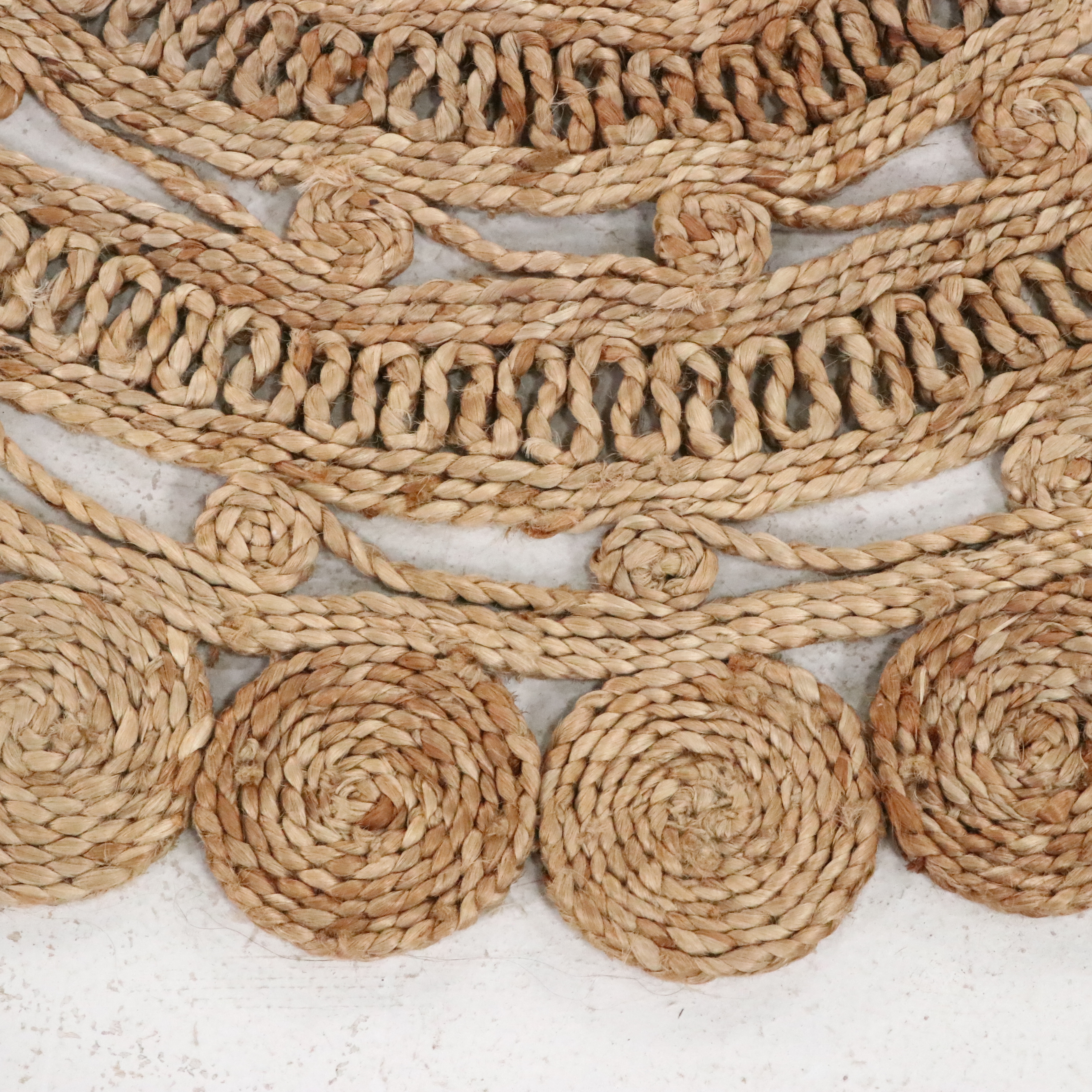 4'1 Round Handwoven Bloomingville Jute Accent Rug