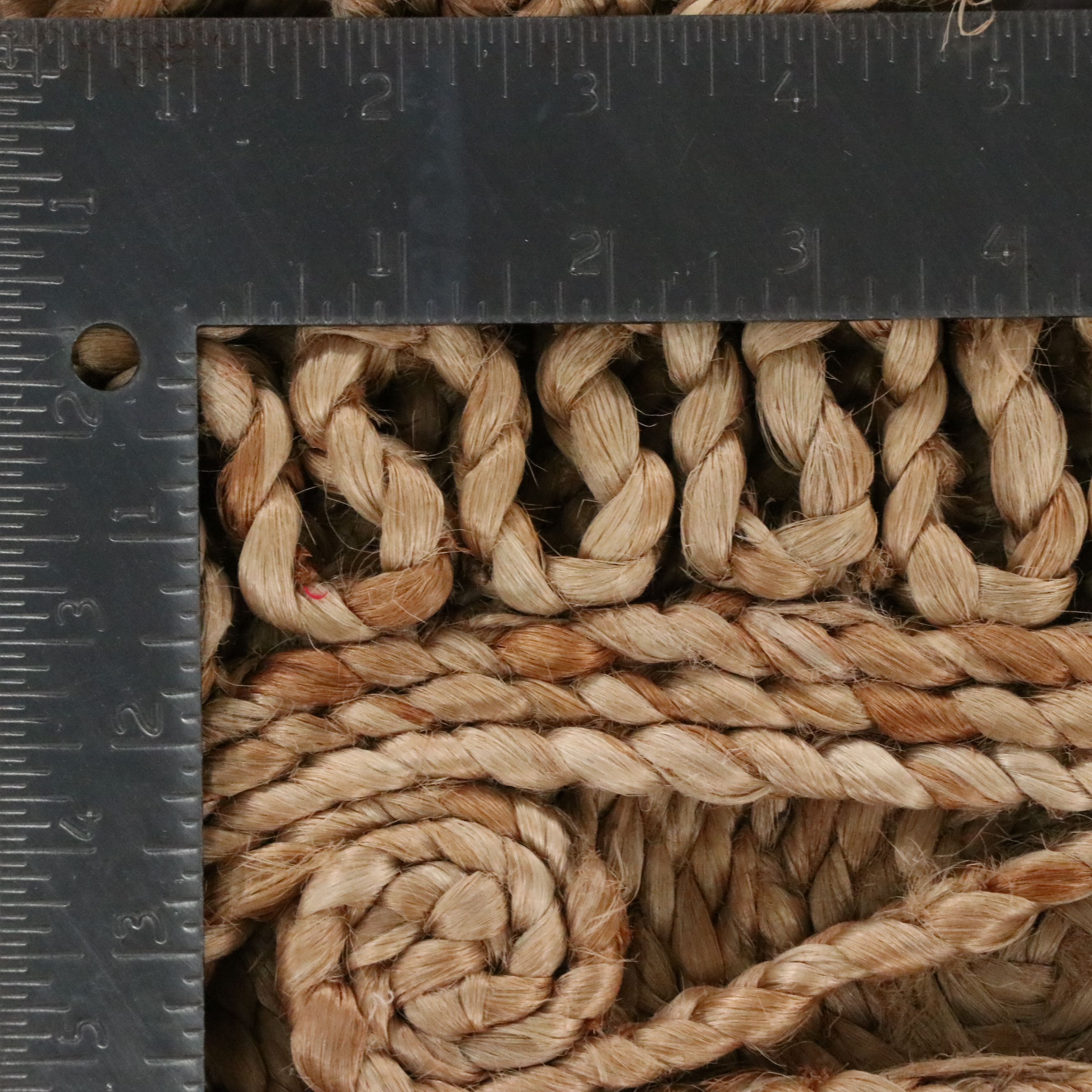 4'1 Round Handwoven Bloomingville Jute Accent Rug