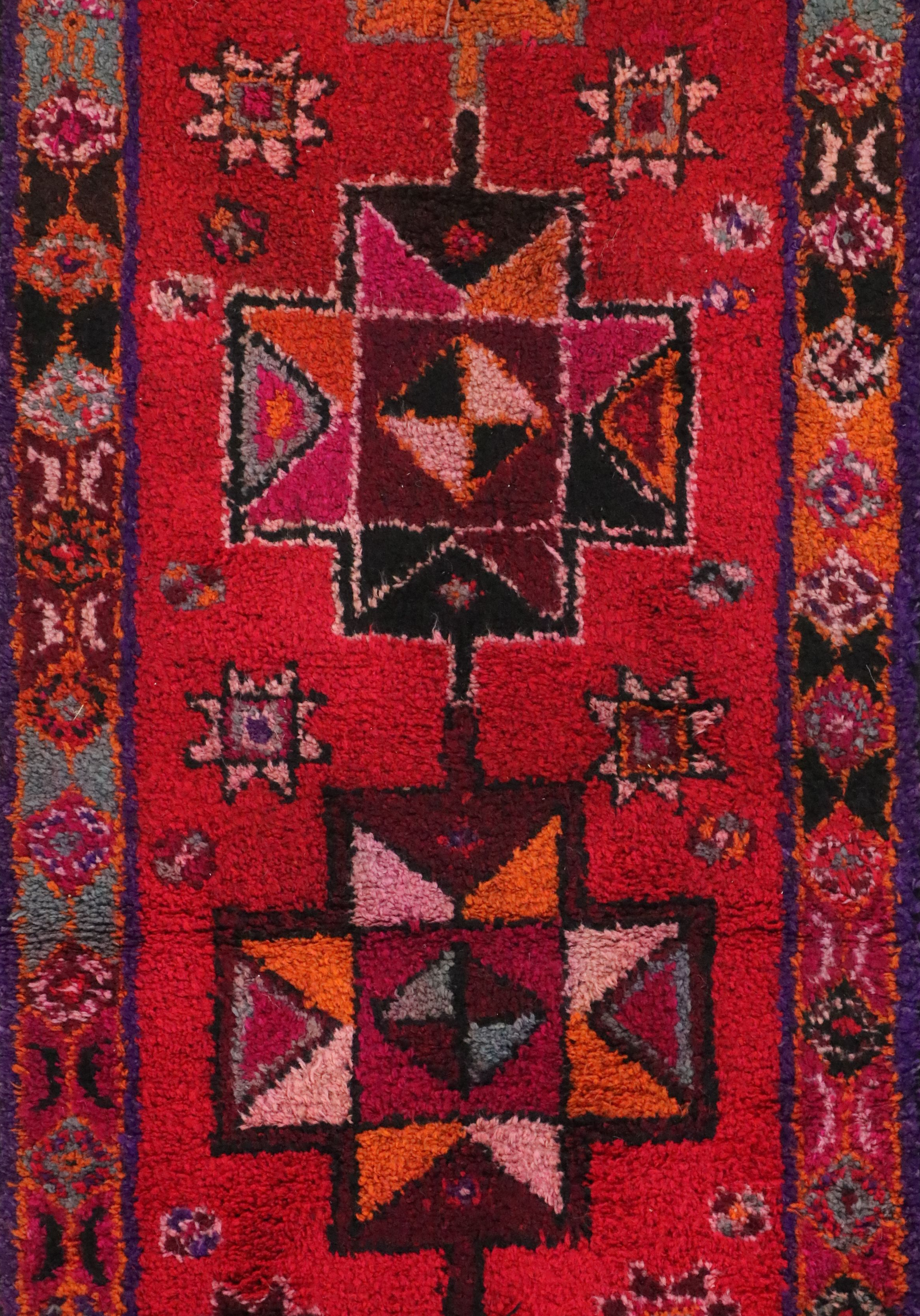 3'3 x 12'8 Hand-Knotted Turkish Village Carpet Runner Long Rug