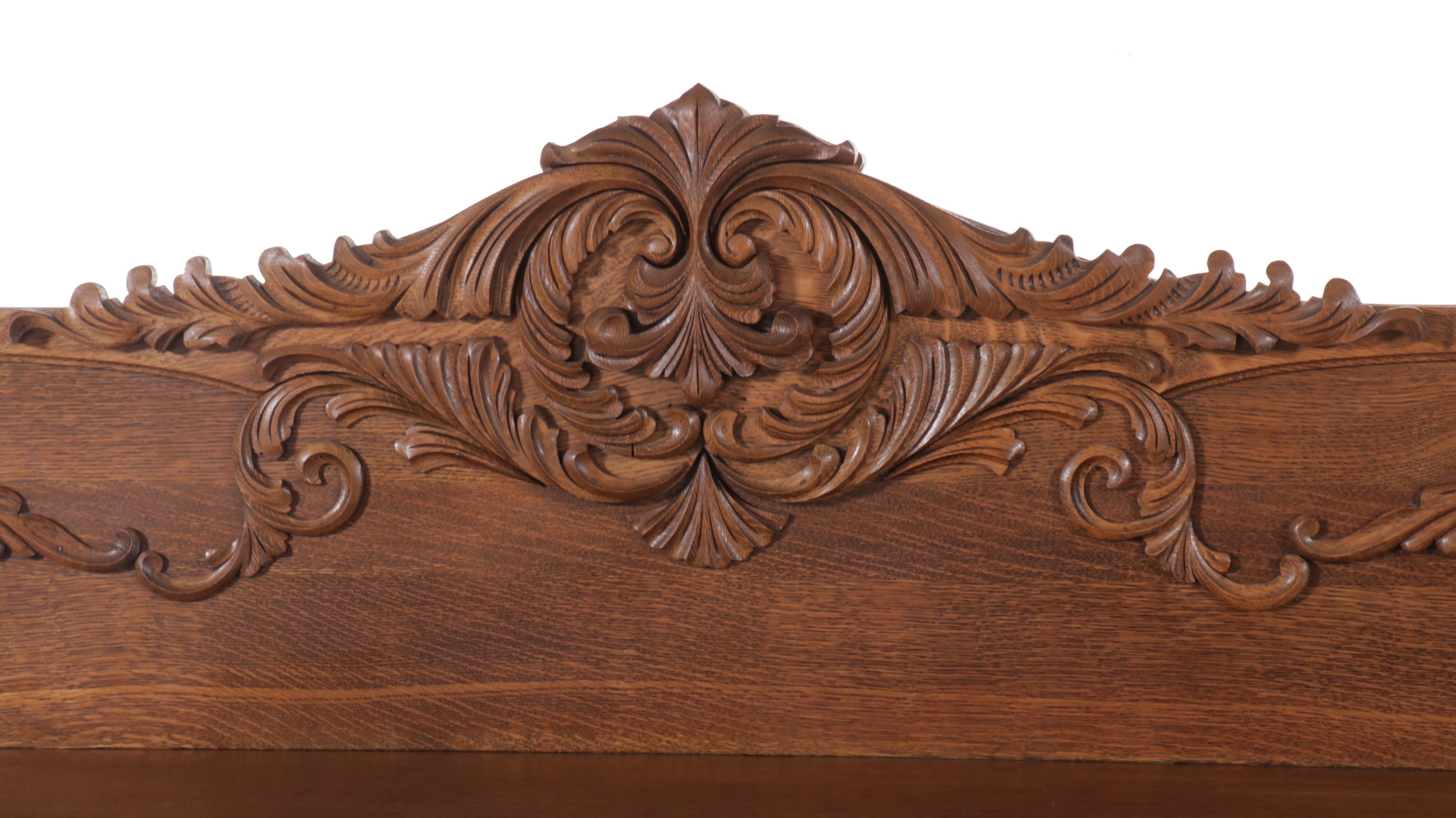 John Stengel & Co. Victorian Style Quartersawn Oak Buffet