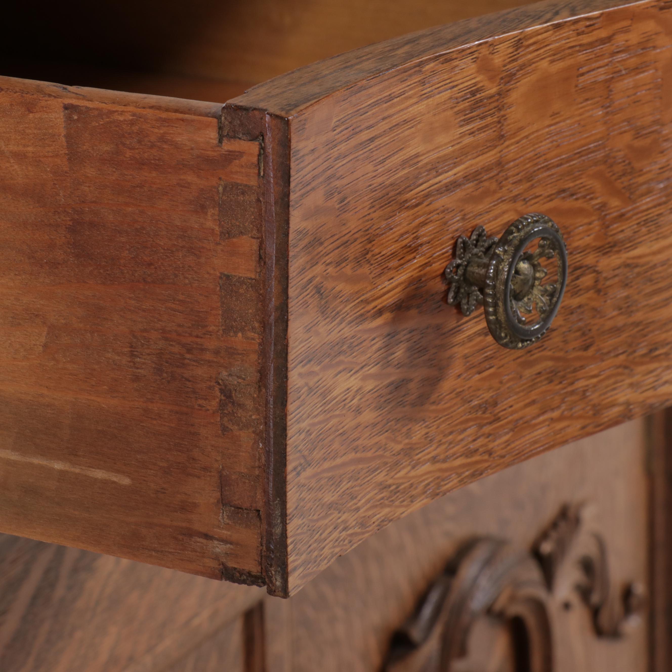 John Stengel & Co. Victorian Style Quartersawn Oak Buffet