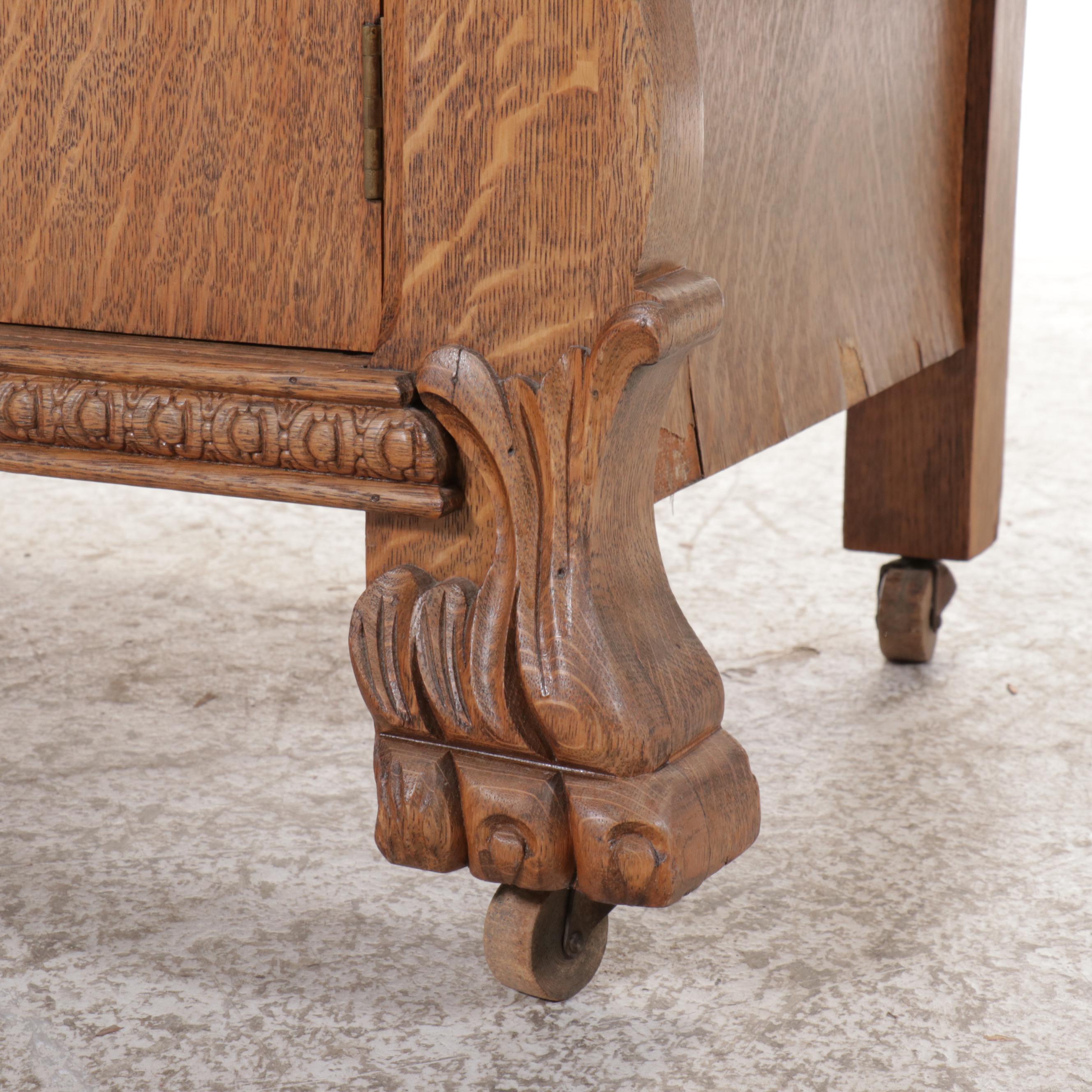 John Stengel & Co. Victorian Style Quartersawn Oak Buffet