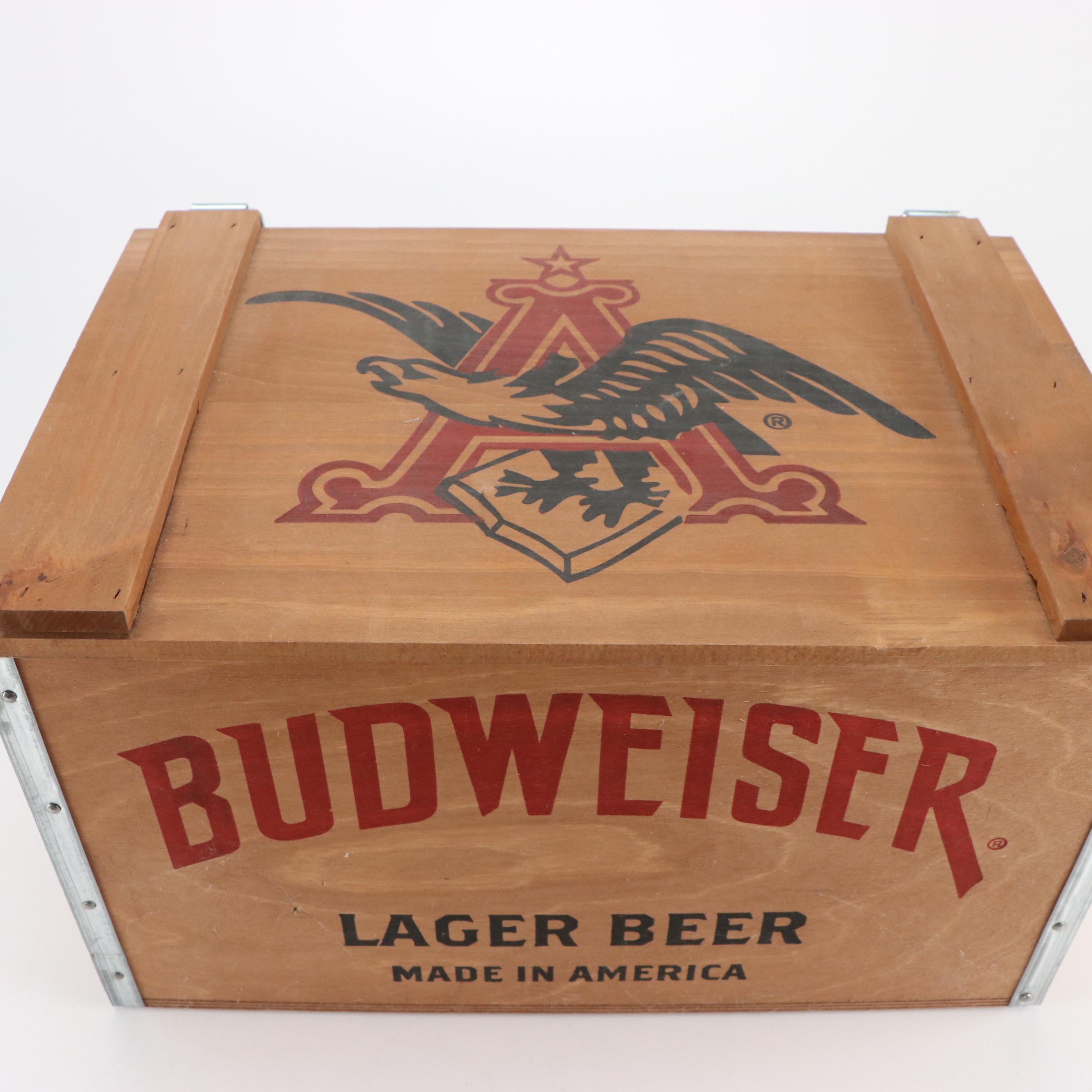 Wooden Budweiser Beer Crate