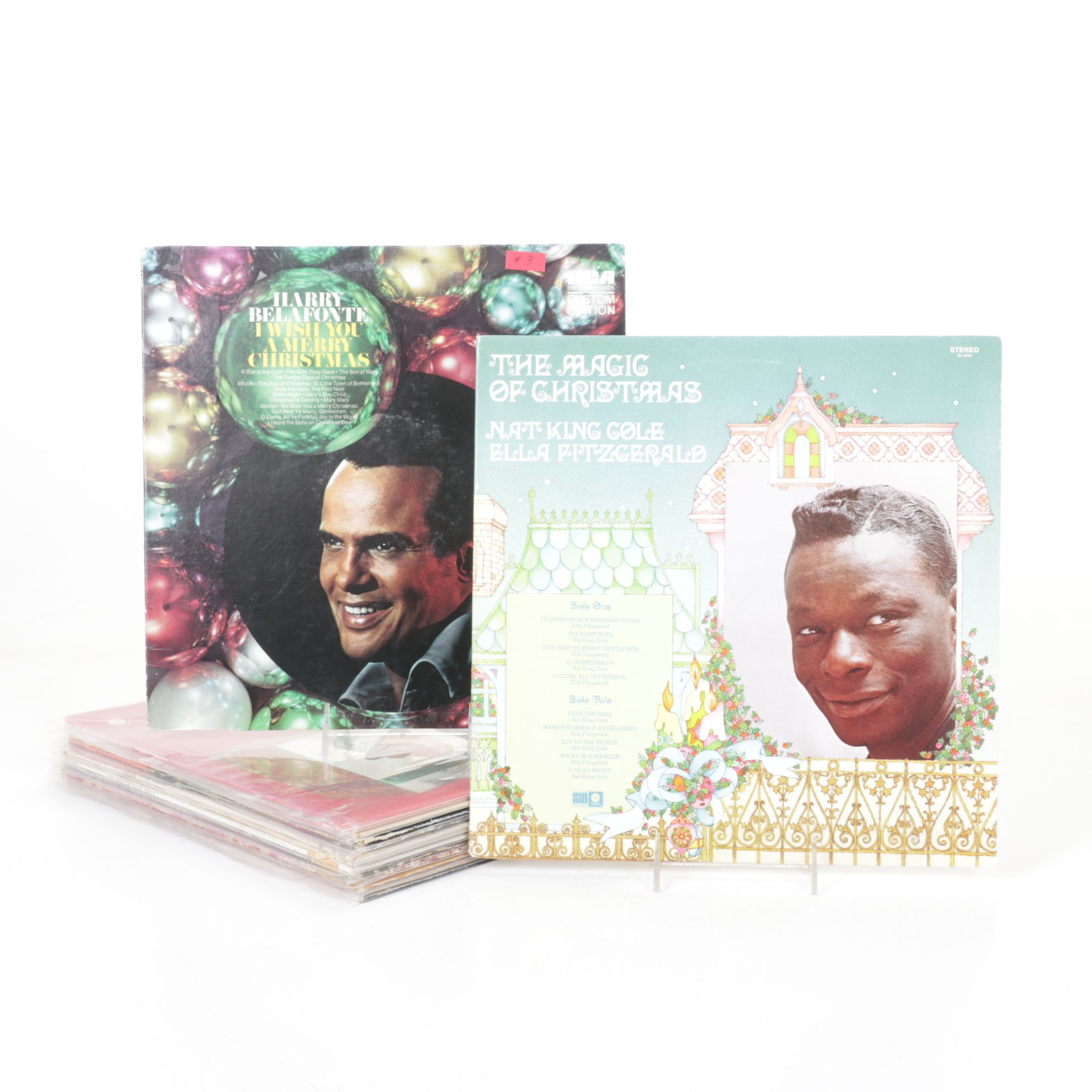 Harry Belafonte, Nat King Cole and Others in Christmas Vinyl Records Collection