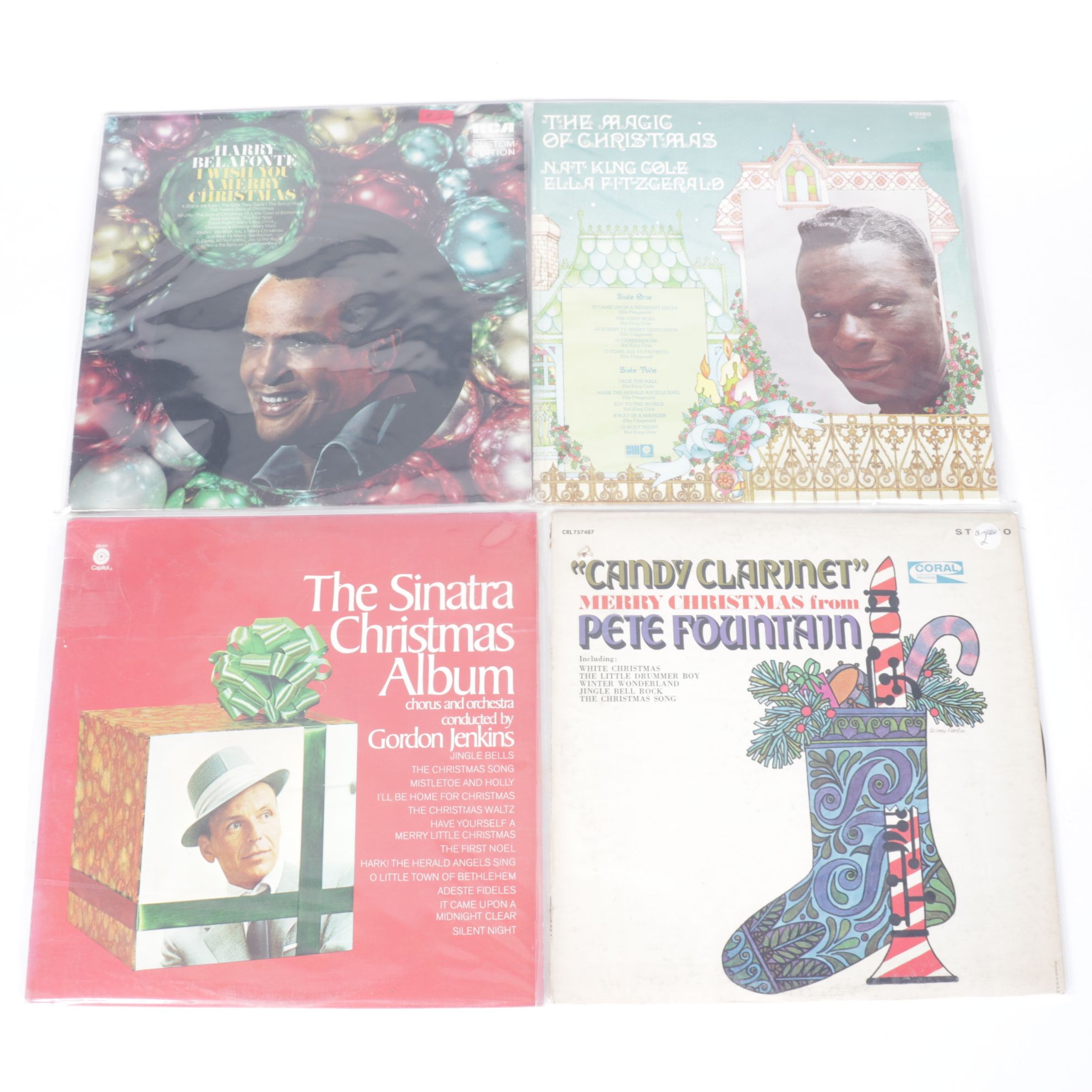 Harry Belafonte, Nat King Cole and Others in Christmas Vinyl Records Collection
