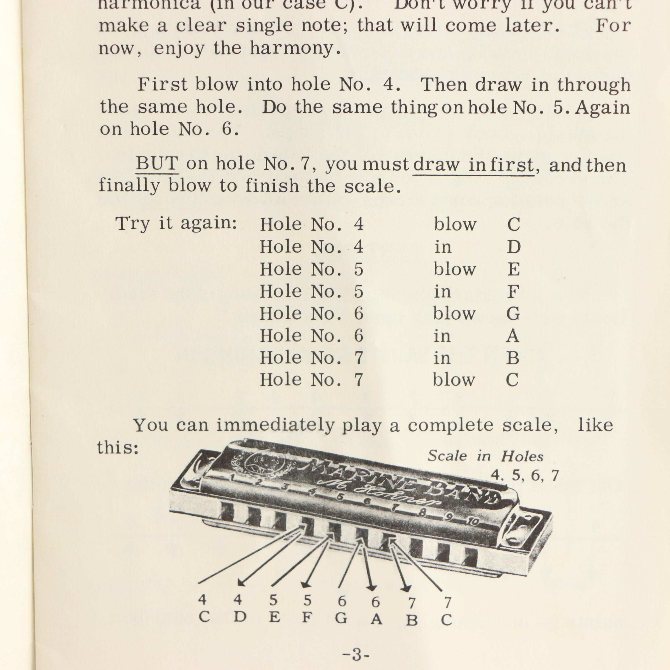 M. Hohner Old Standby and Marine Band Harmonicas, Early to Mid-20th Century