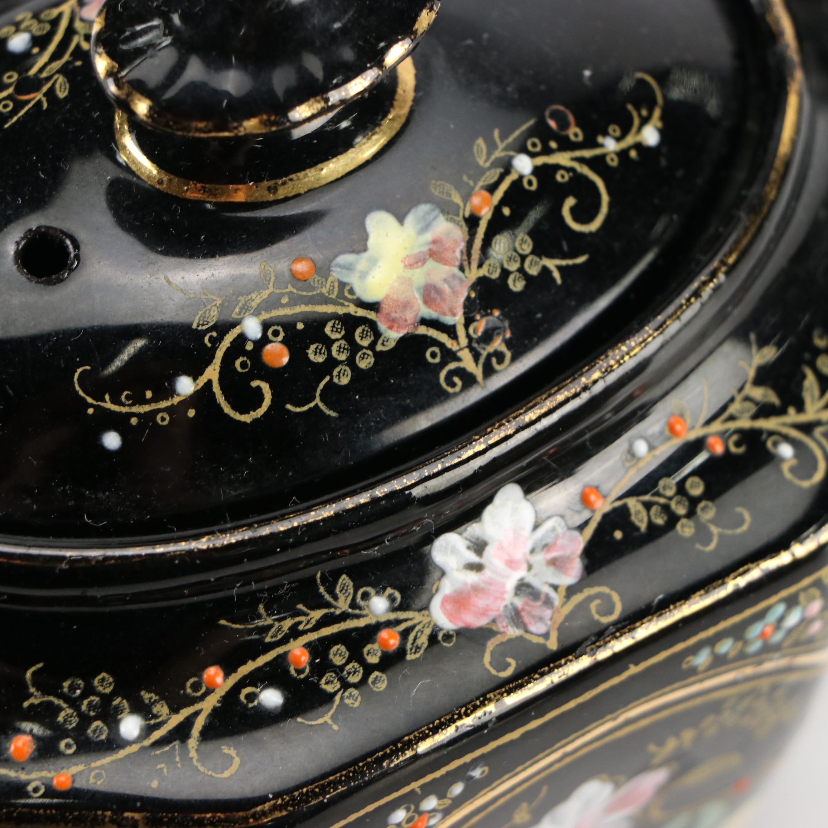 Phoenix Floral Moriage Ceramic Teapots