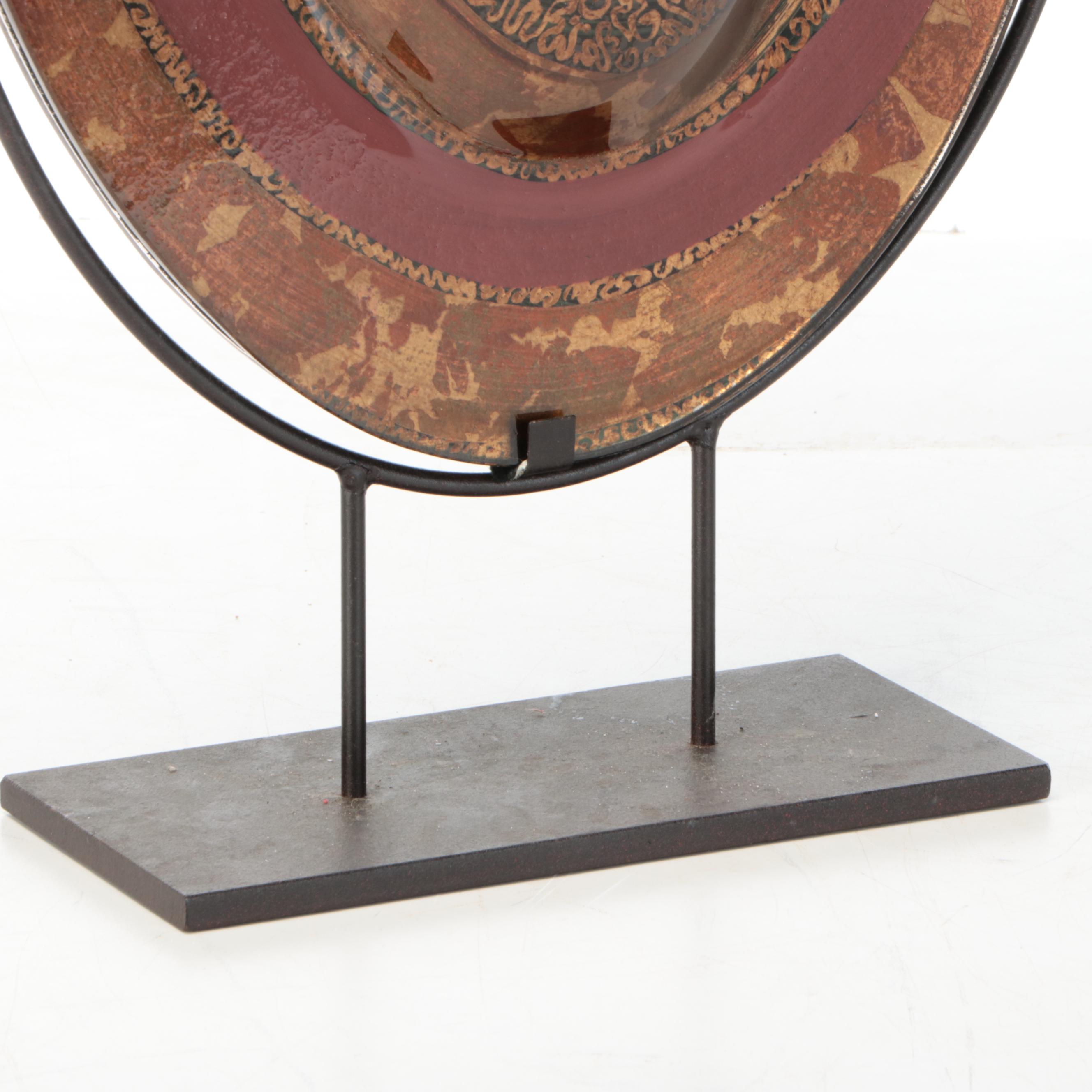 Evans Designs of California Handcrafted Studio Glass Ovoid Vessel Sculpture