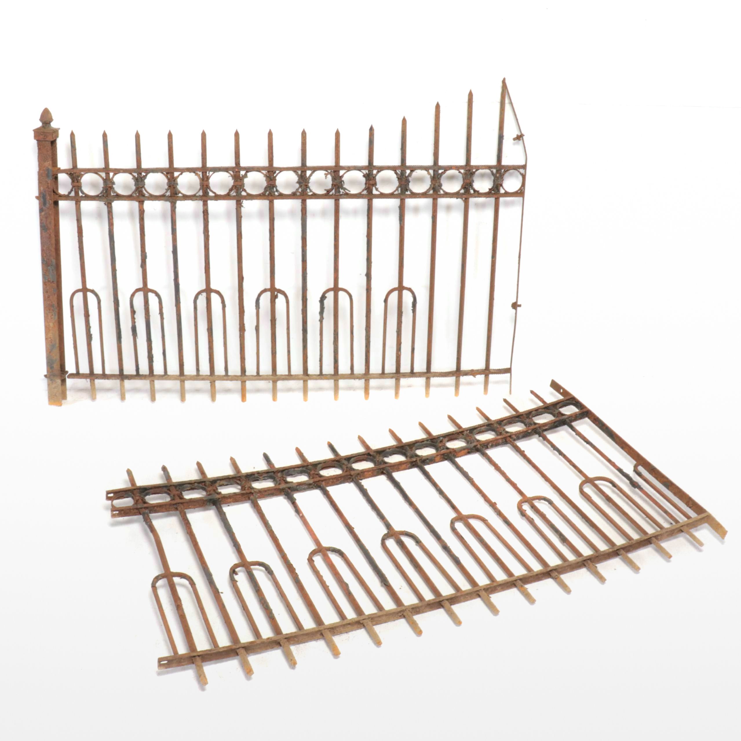 Vintage Ironwork Fence Panels