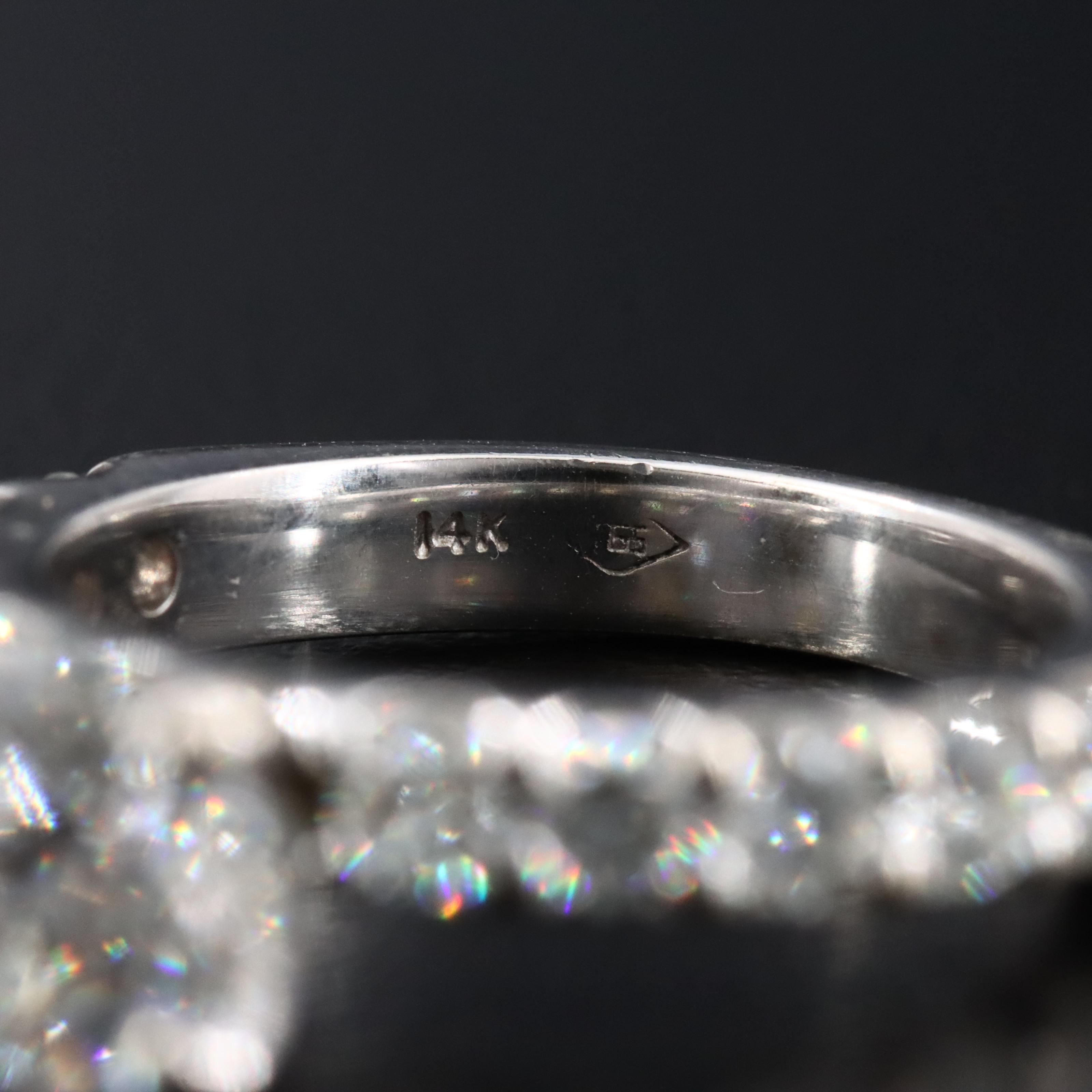 14K 3.06 CTW Diamond Ring Set with Lab Grown Center