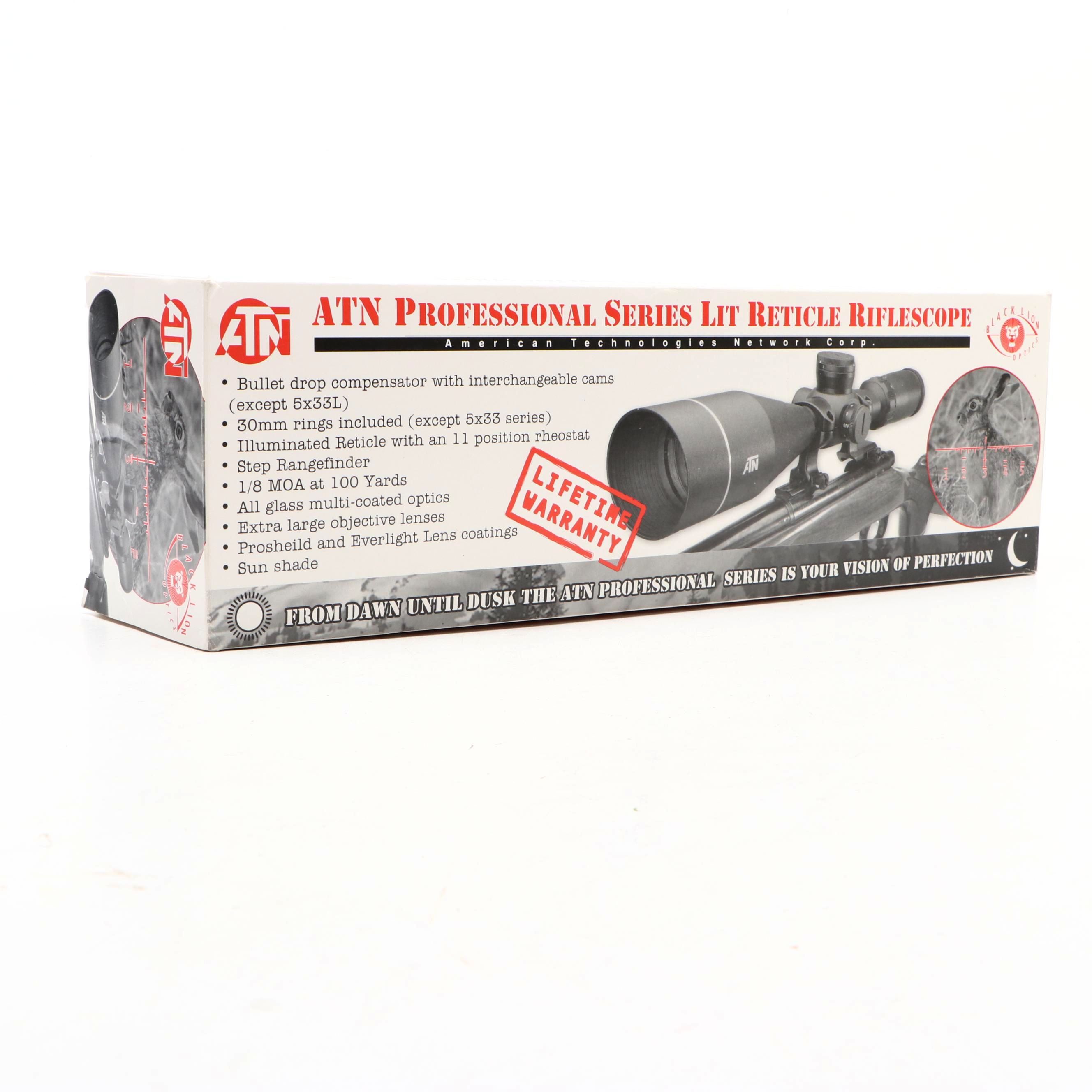 Black Lion Optics by ATN Professional Series Lit Reticle Riflescope