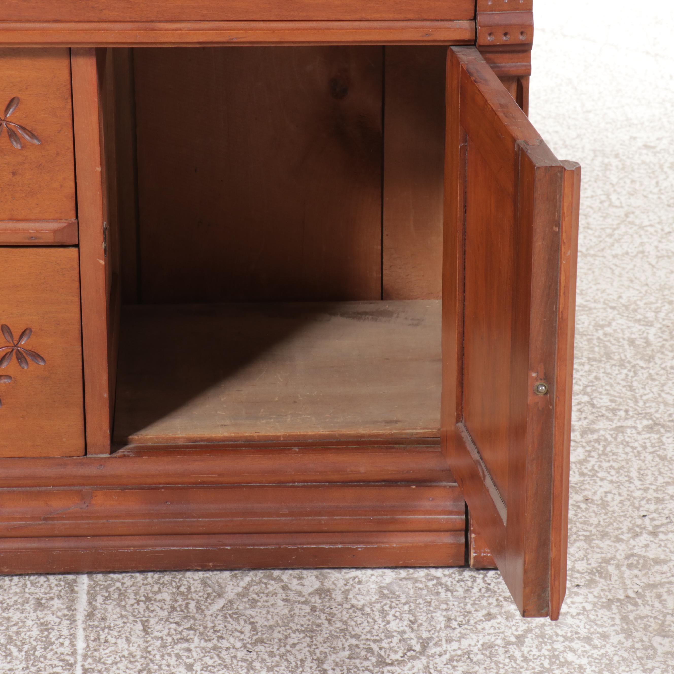 Eastlake Style Walnut Washstand