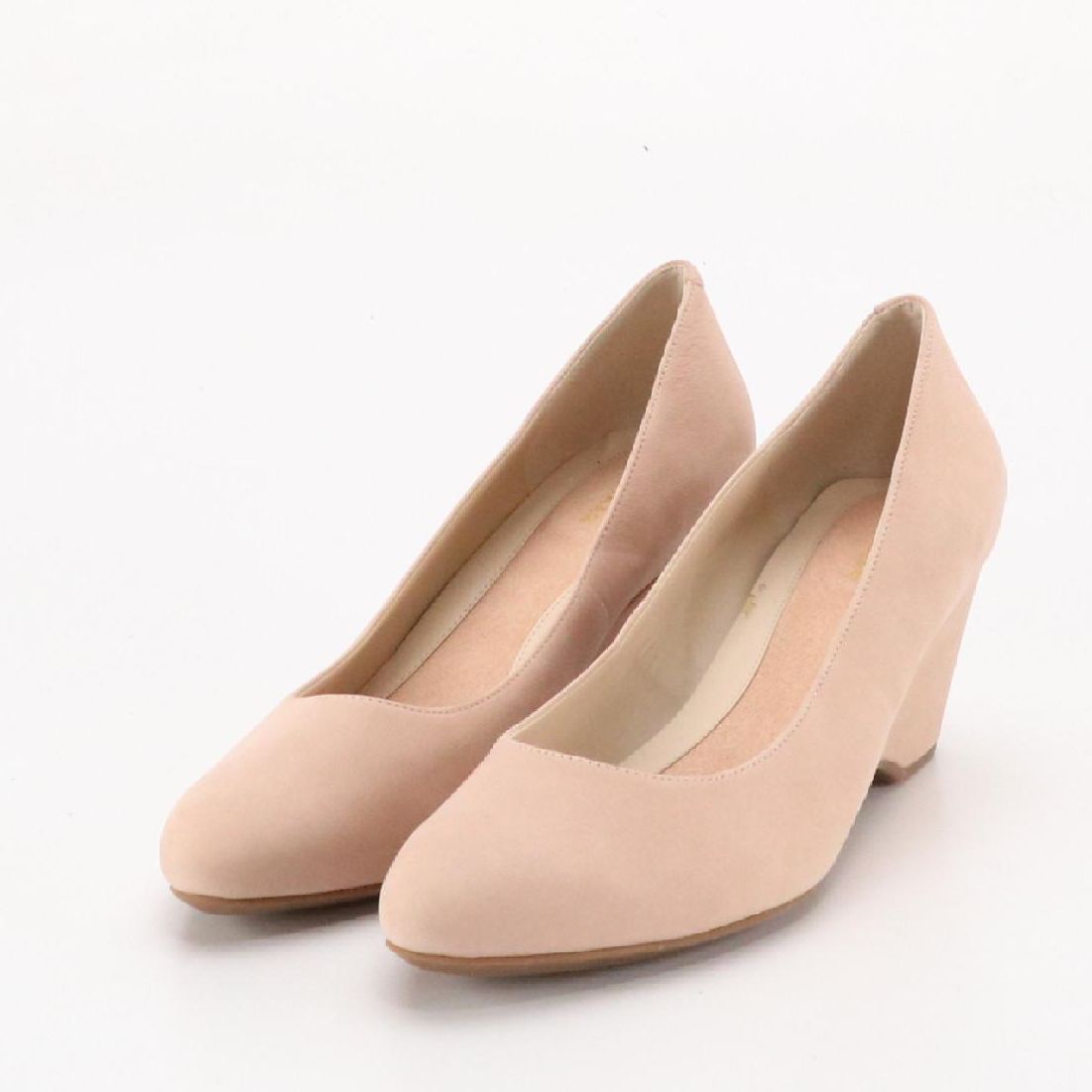 Cole Haan The Go-To Wedges in Blush Pink Waterproof Nubuck Leather