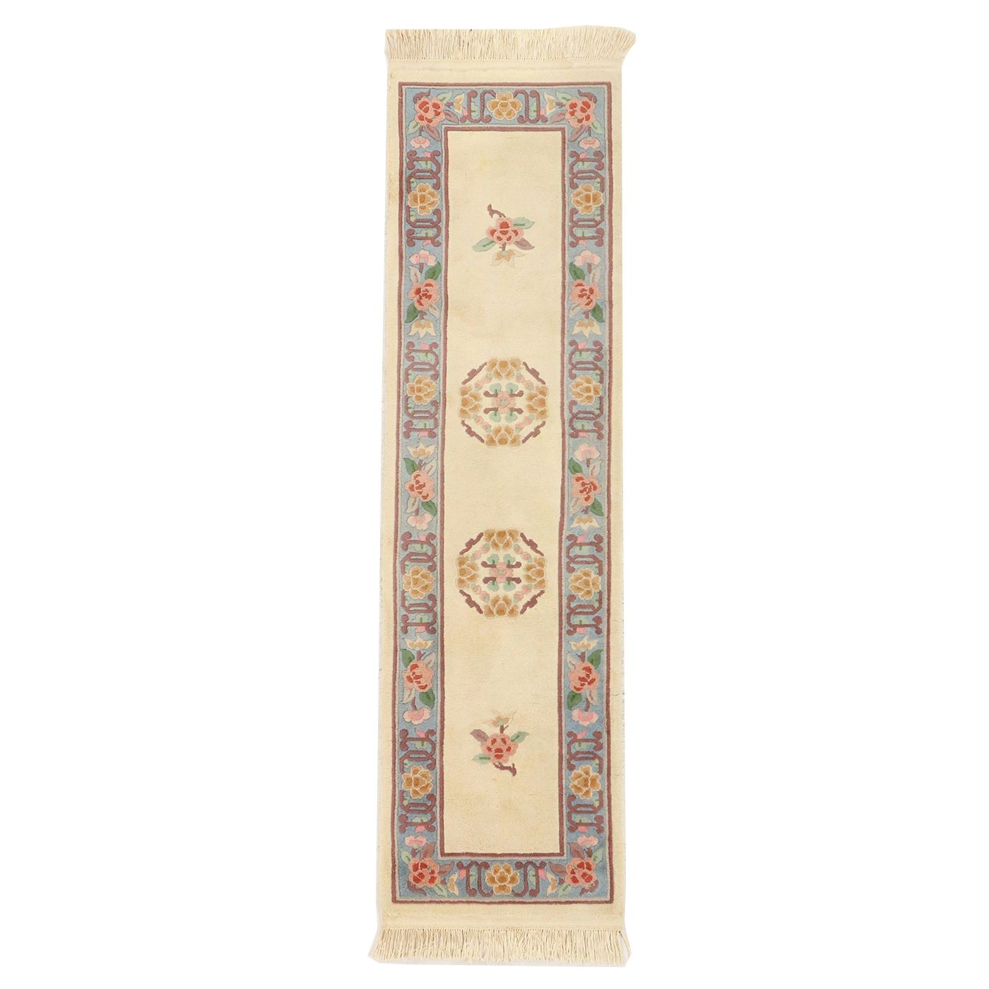 2'3 x 8'10 Hand-Knotted Chinese Peking Carpet Runner