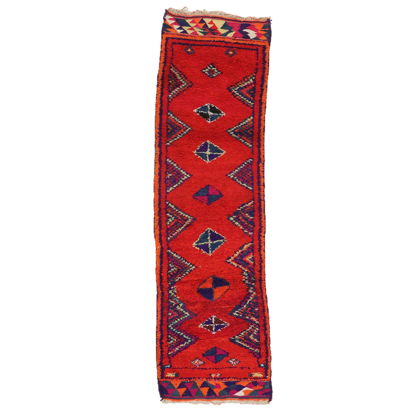 3'1 x 11' Hand-Knotted Turkish Village Long Rug