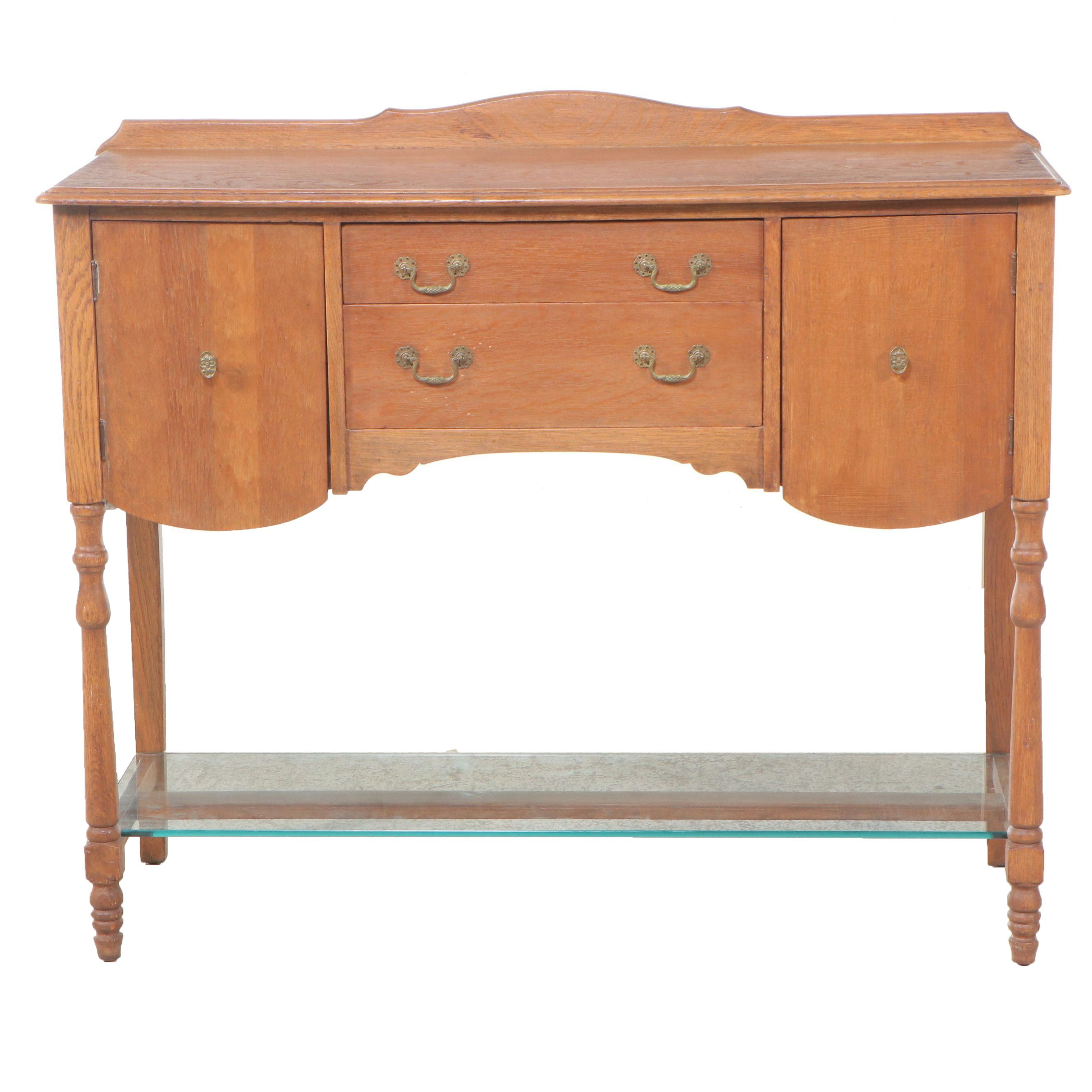 Art Deco Style Oak Buffet, Early to Mid-20th Century
