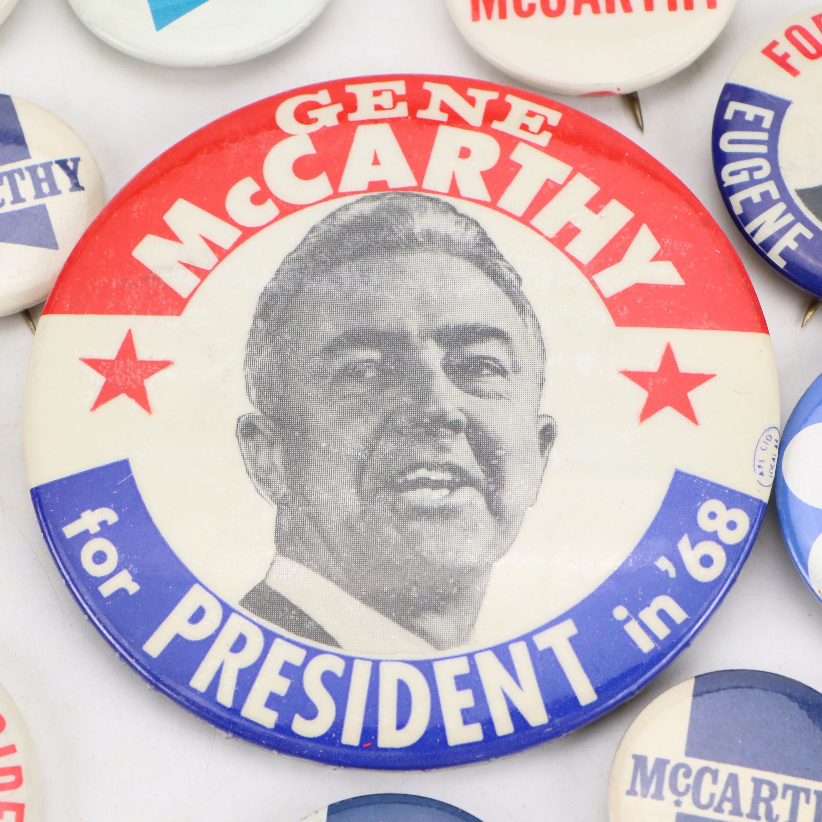 Gene McCarthy Political Campaign Pinbacks, 1968