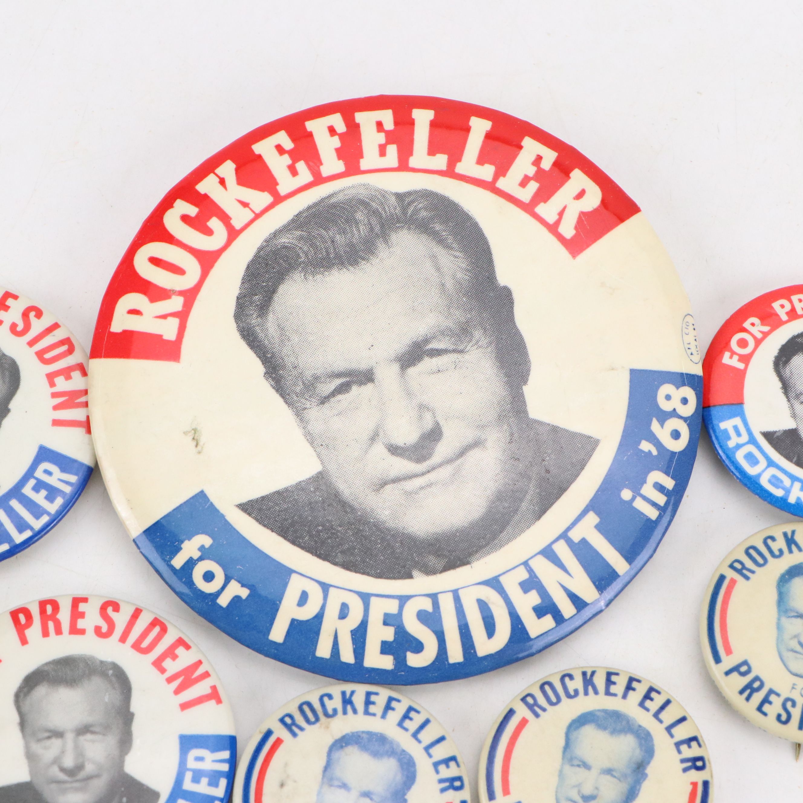 Nelson Rockefeller Political Campaign Pinbacks, 1970s