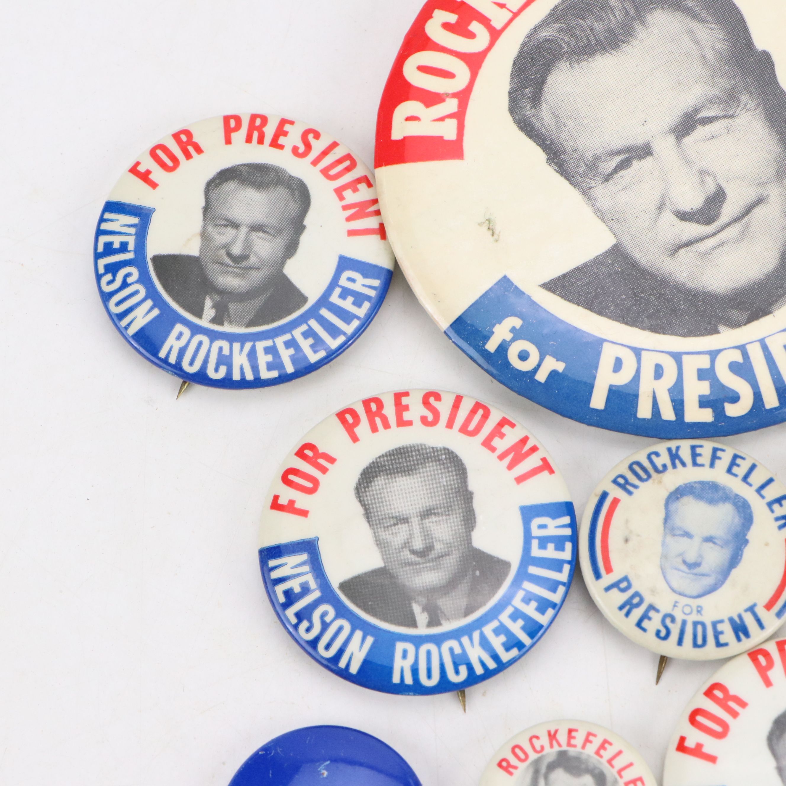 Nelson Rockefeller Political Campaign Pinbacks, 1970s