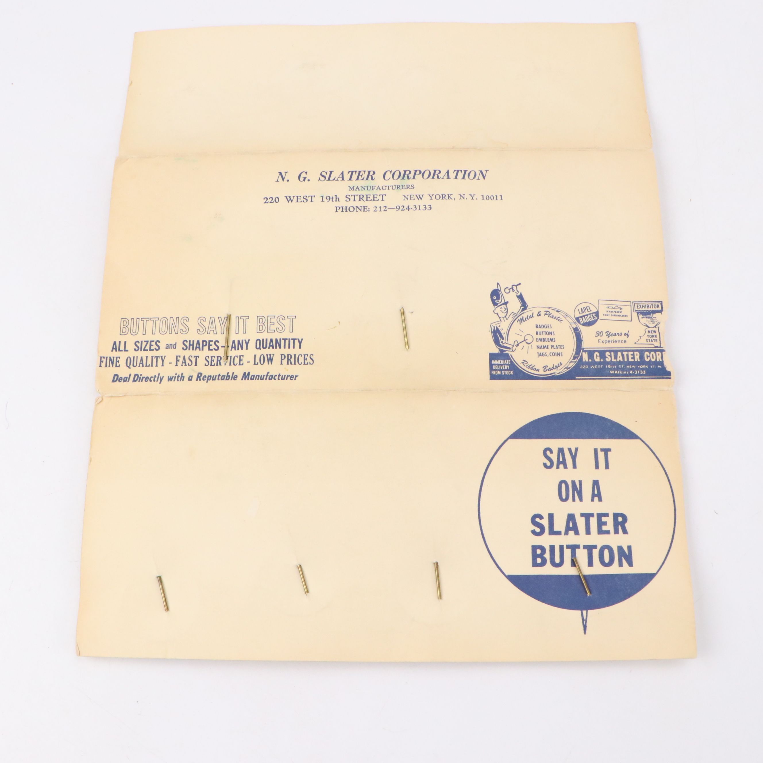 George McGovern Political Campaign Pinbacks, Mid-20th Century