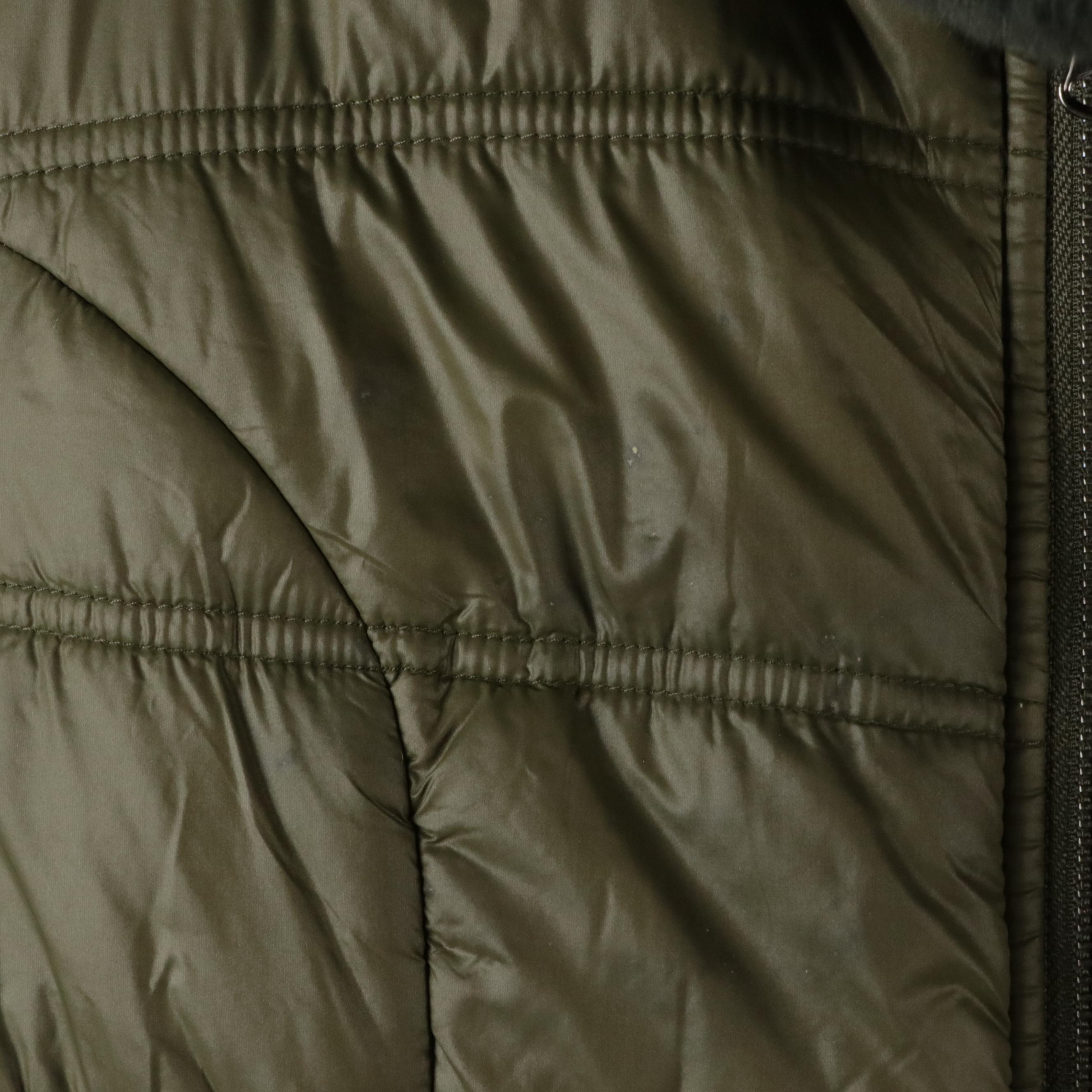 Linda Richards Reversible Rex Rabbit Fur/Quilted Vest with Other Tops