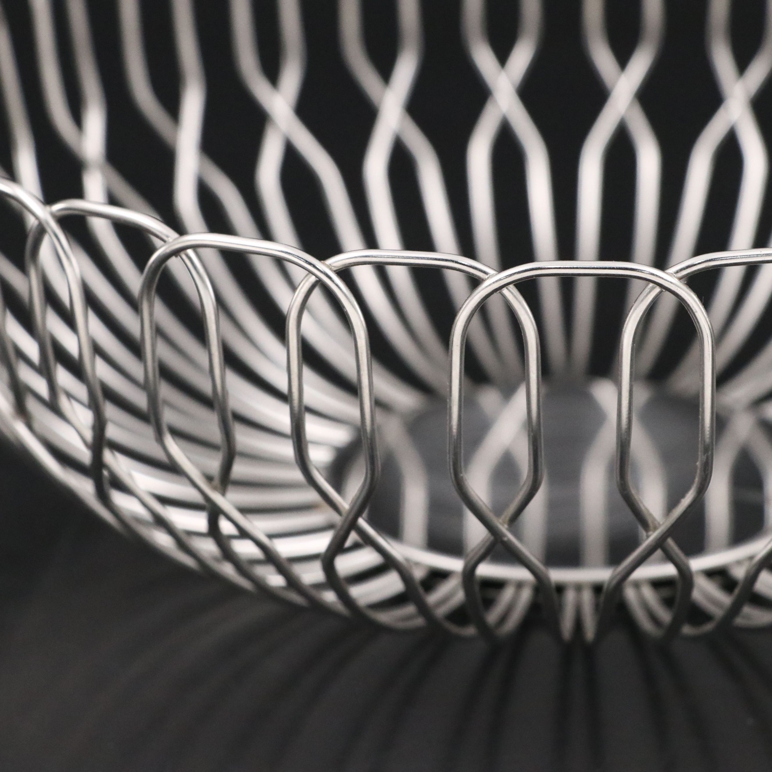 Georg Jensen "Alfredo" Polished Stainless Steel Bread Basket