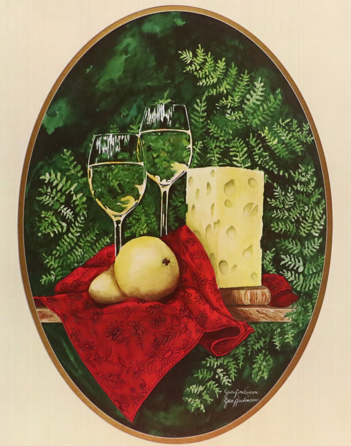 Ken Caringer Still Life Offset Lithograph "School Time" and Other Print, 1979