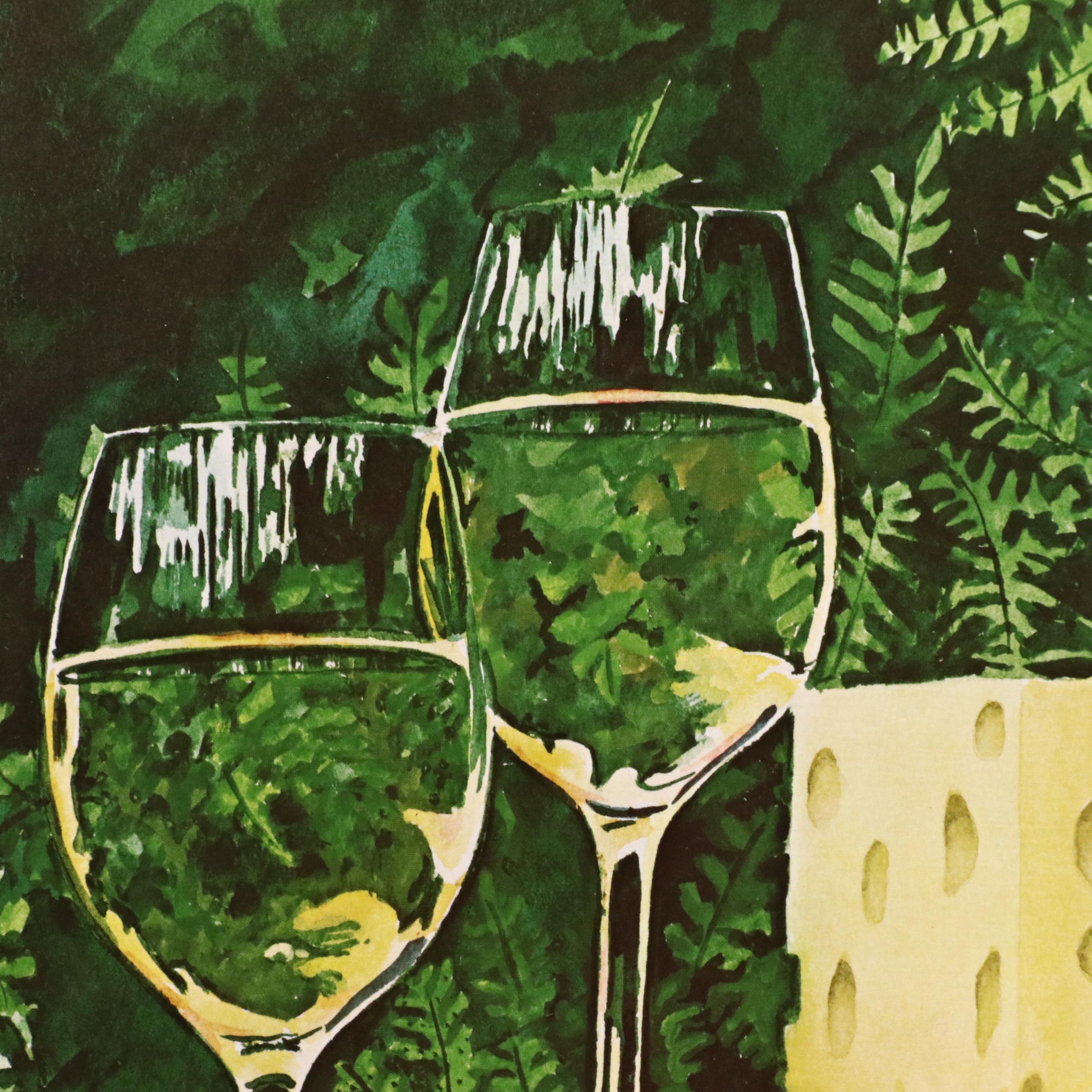 Ken Caringer Still Life Offset Lithograph "School Time" and Other Print, 1979