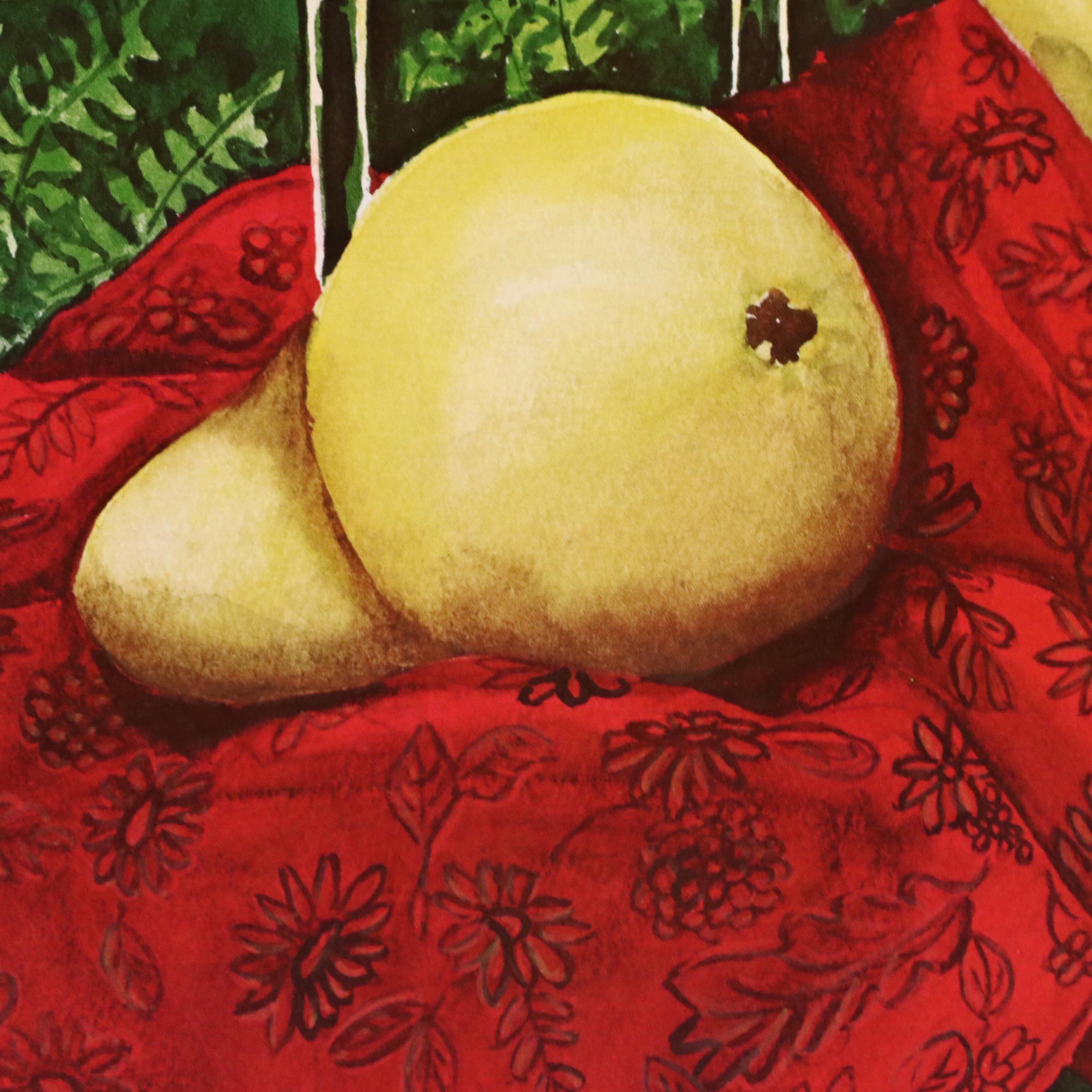 Ken Caringer Still Life Offset Lithograph "School Time" and Other Print, 1979