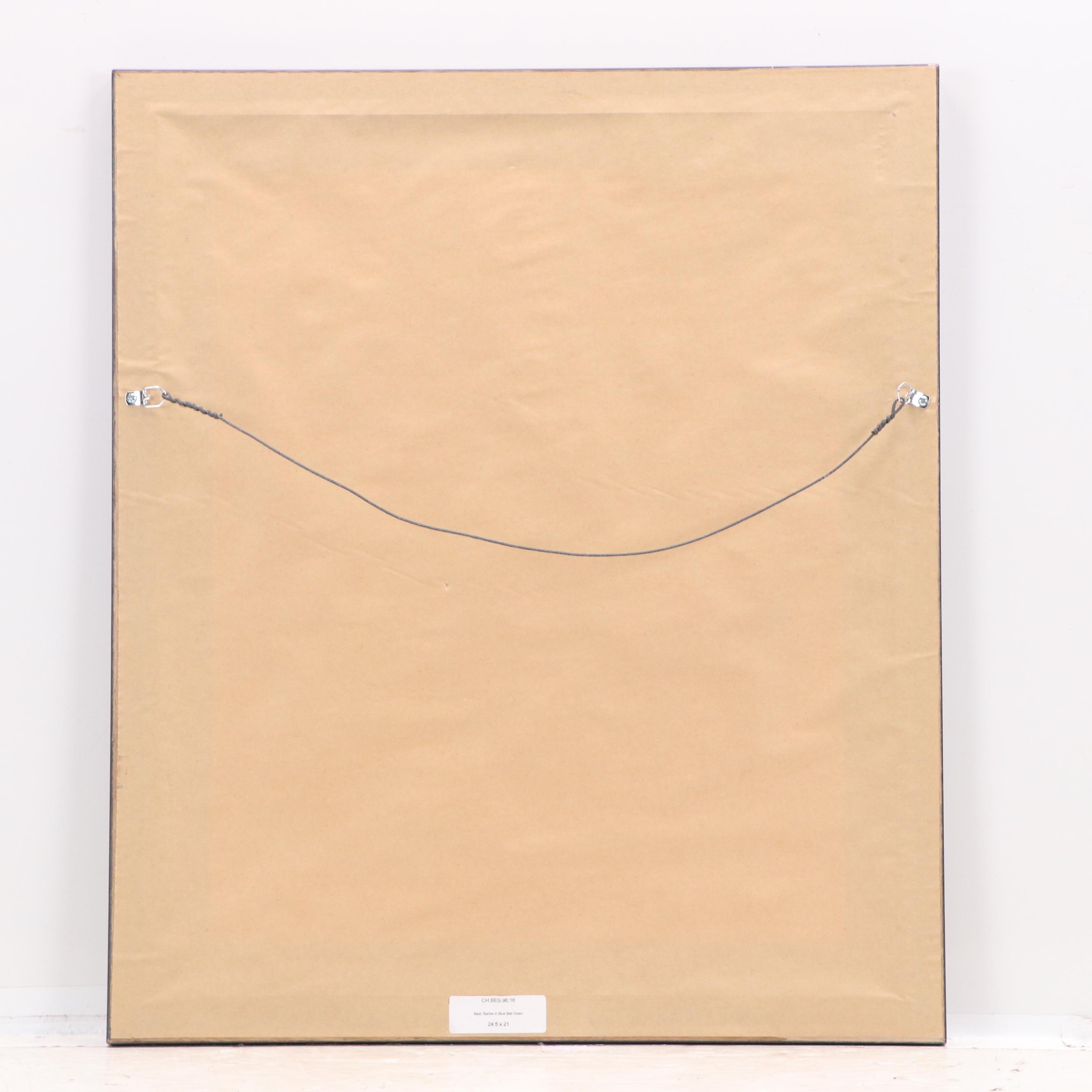 After Robert Best Offset Lithograph "Barbie in Blue Ballgown," Circa 2000