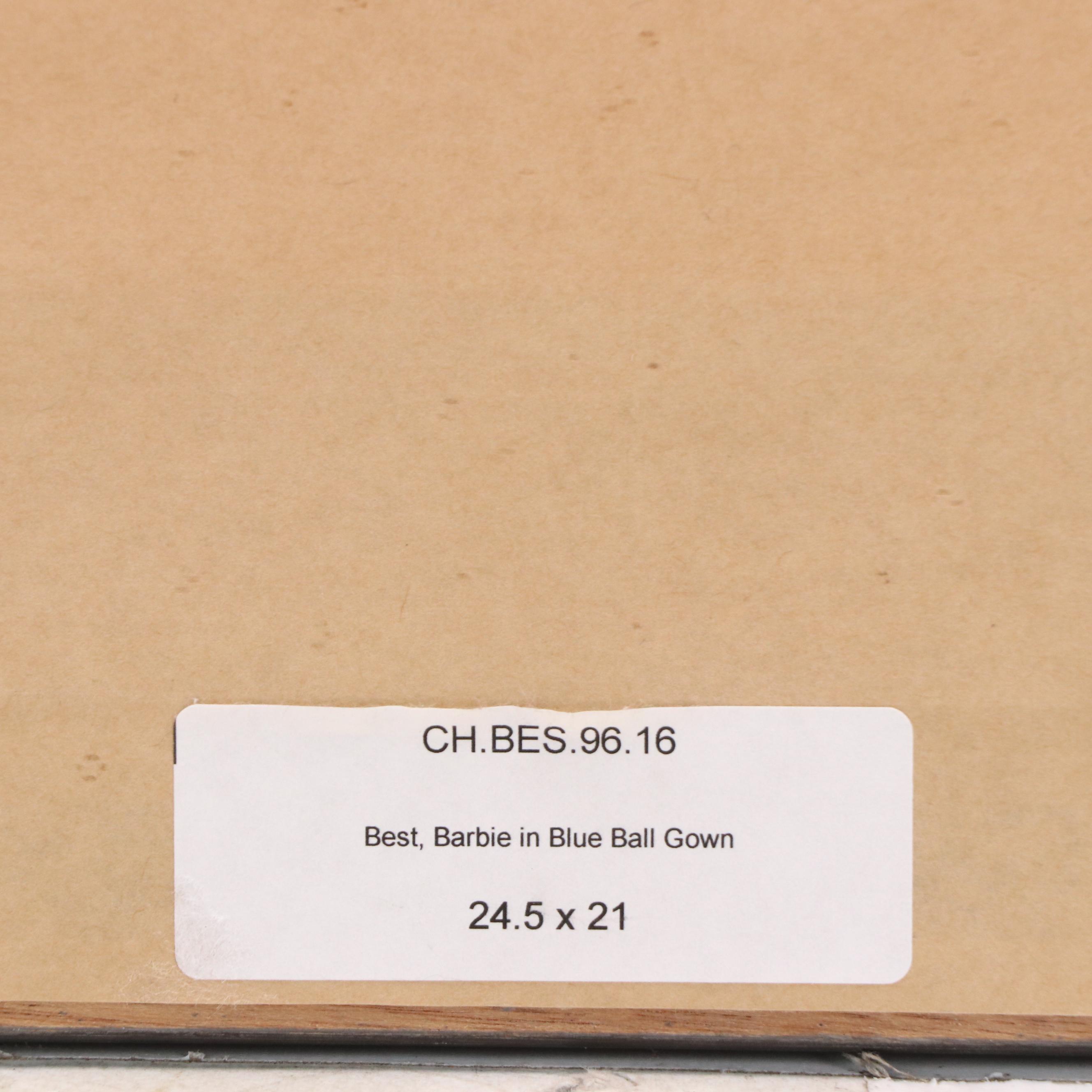 After Robert Best Offset Lithograph "Barbie in Blue Ballgown," Circa 2000