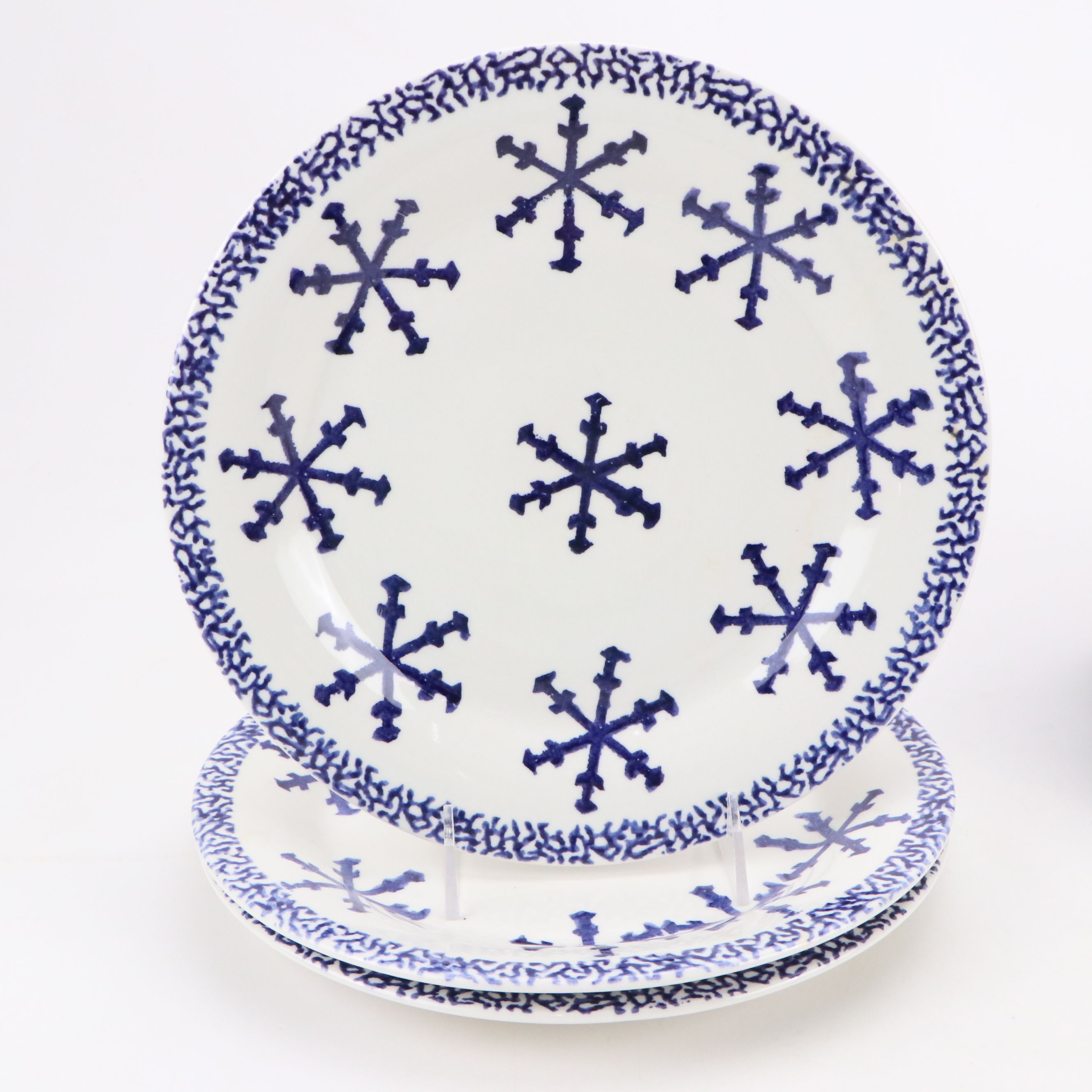 Gibson "Snowflake" Dinner and Salad Plates