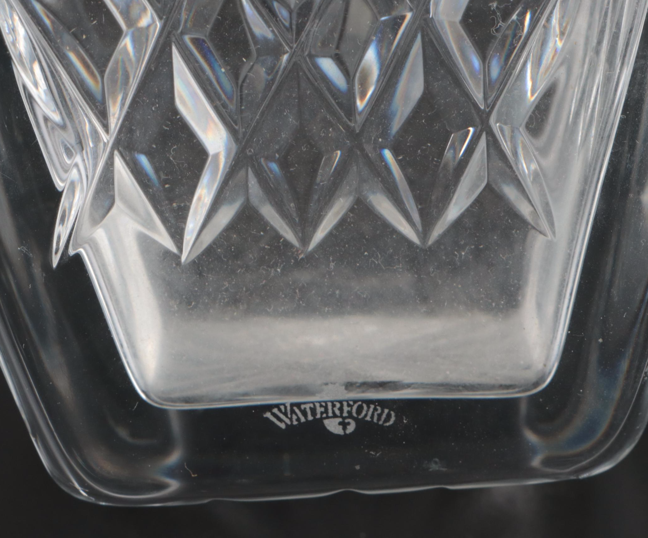 Waterford Crystal "Lismore" Old Fashioned Glasses with Champagne Flutes and Vase