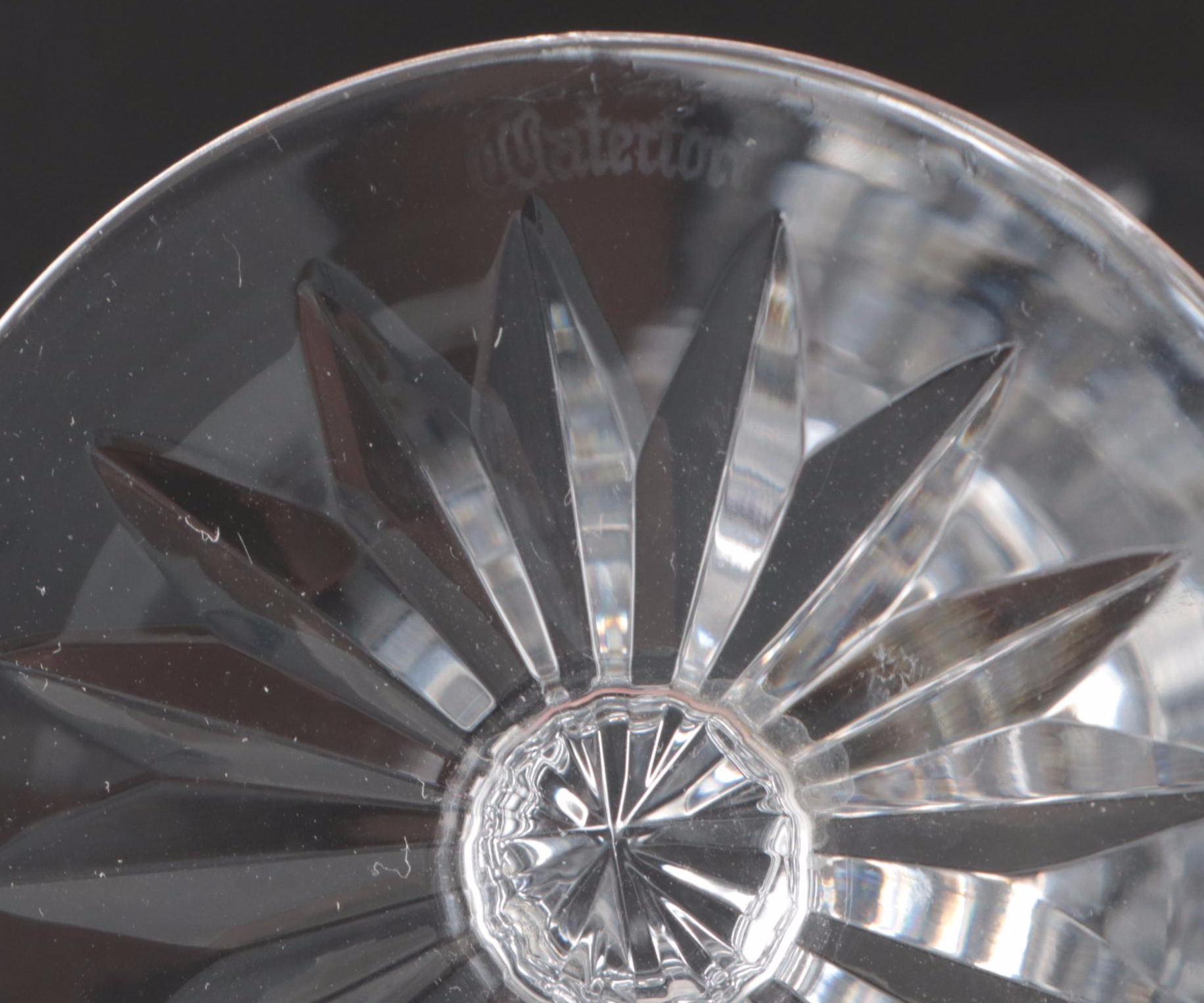 Waterford Crystal "Lismore" Old Fashioned Glasses with Champagne Flutes and Vase