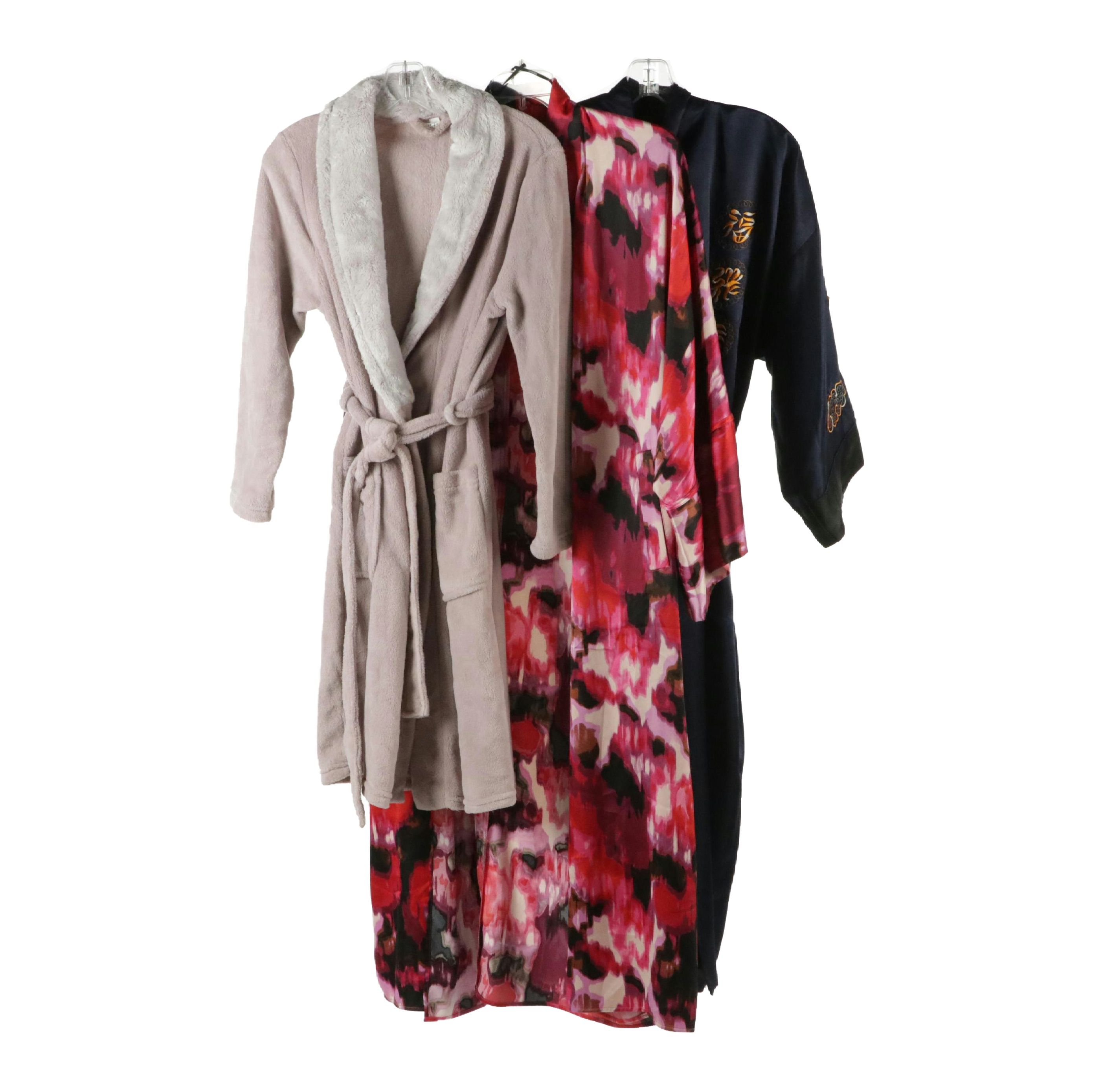 Kimono Inspired Robe, Reversible Dragon Robe, and Fleece Robe