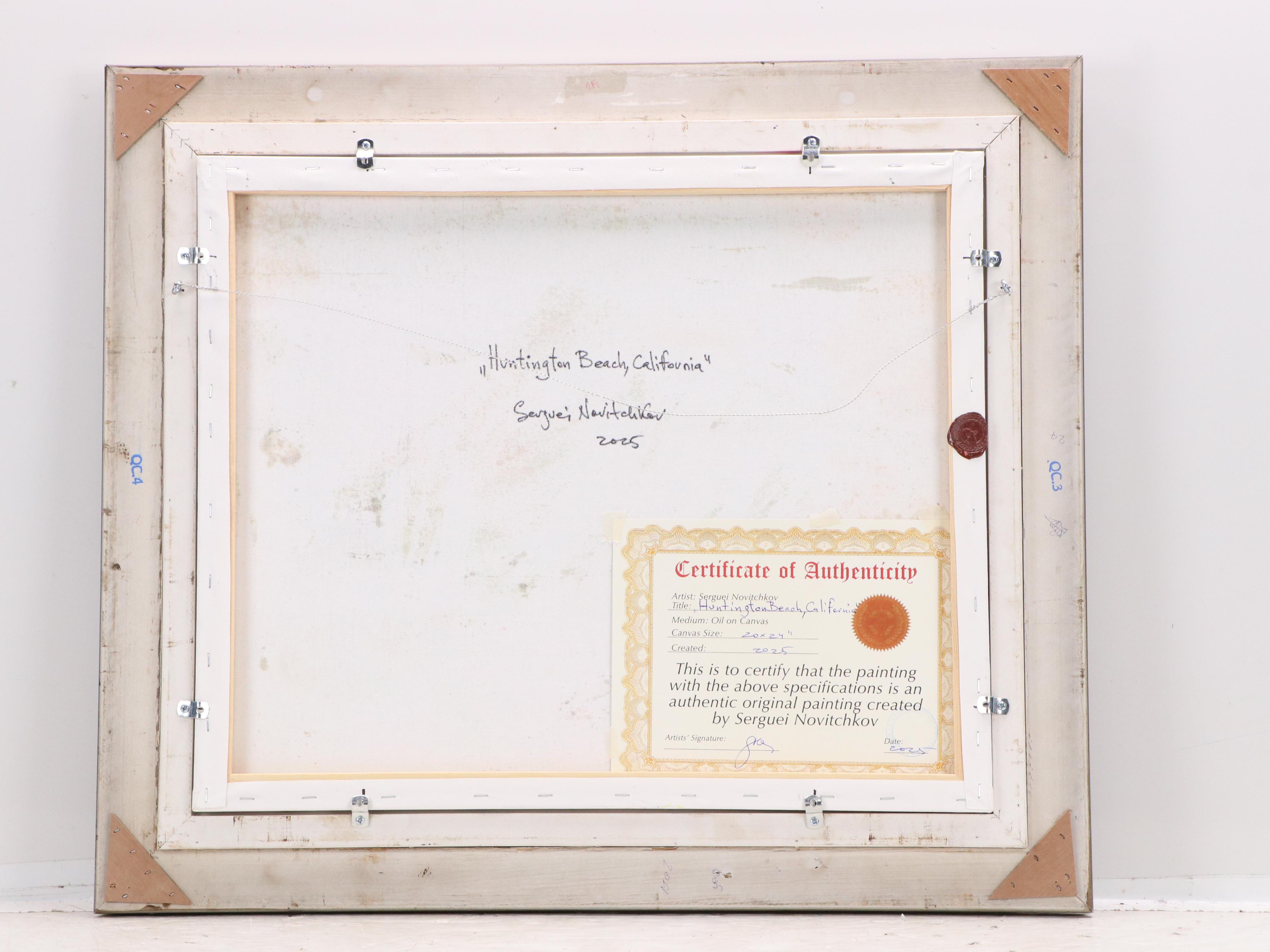 Serguei Novitchkov Oil Painting "Huntington Beach, California," 2025